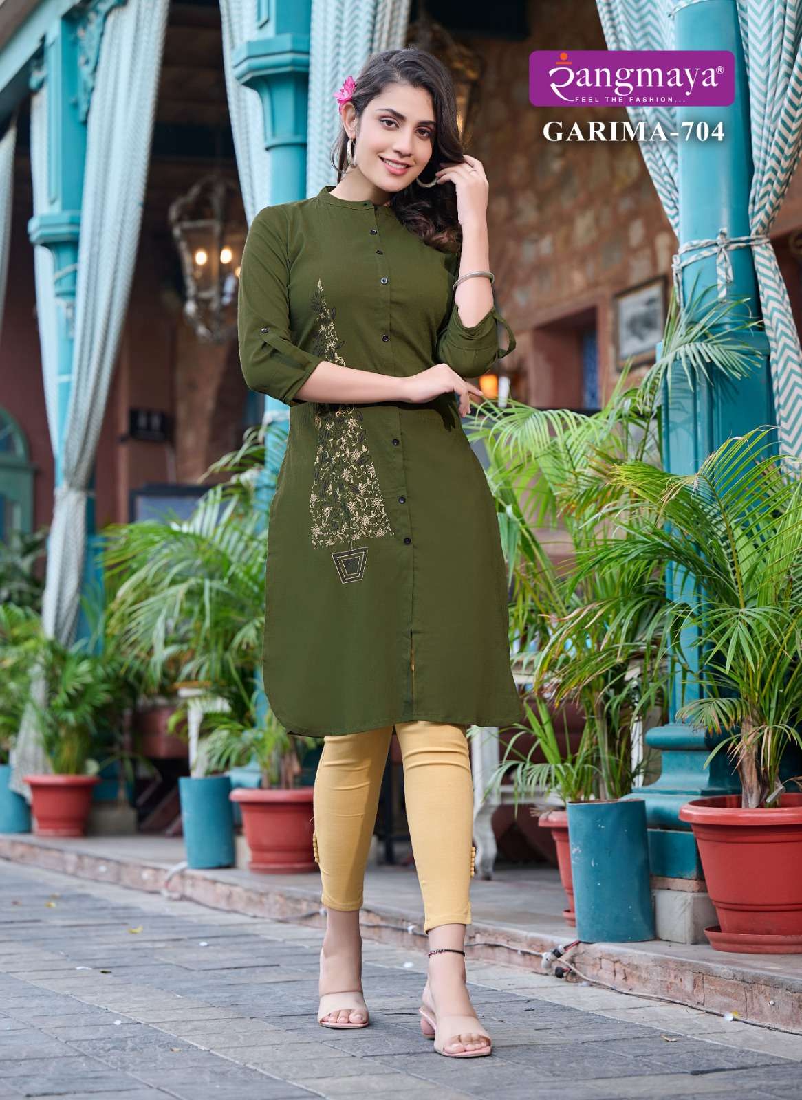  Rangmaya GARIMA VOL-7 strechable Lycra Kurti Wholesale catalog