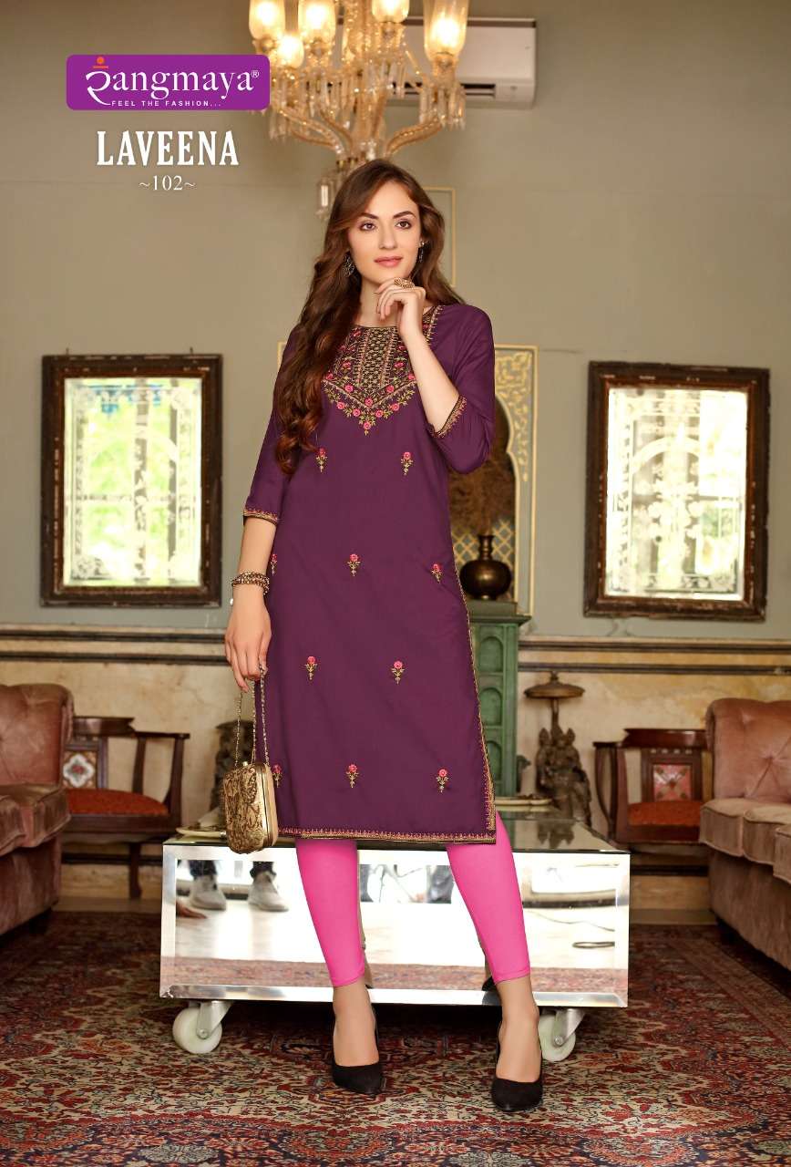 Rangmaya LAVEENA Kurti Wholesale catalog