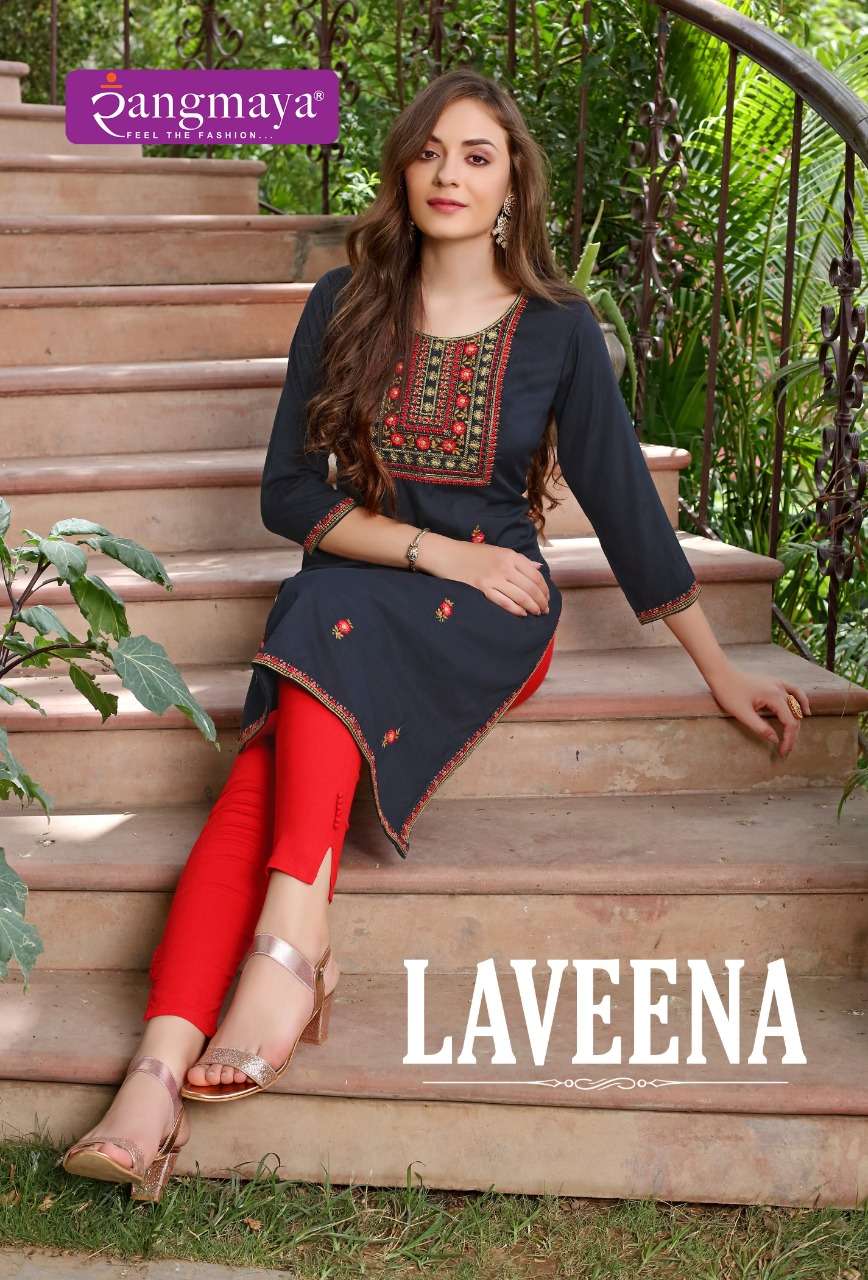 Rangmaya LAVEENA Kurti Wholesale catalog