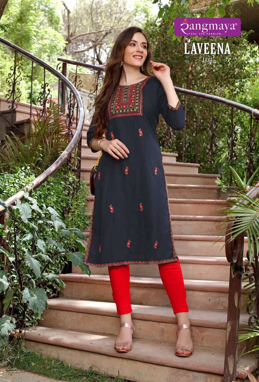 Rangmaya LAVEENA Kurti Wholesale catalog