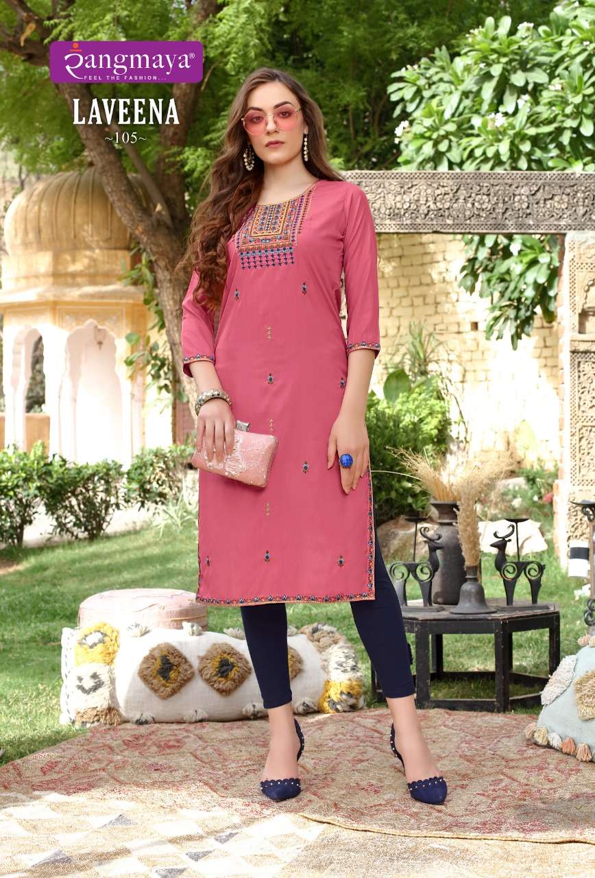 Rangmaya LAVEENA Kurti Wholesale catalog