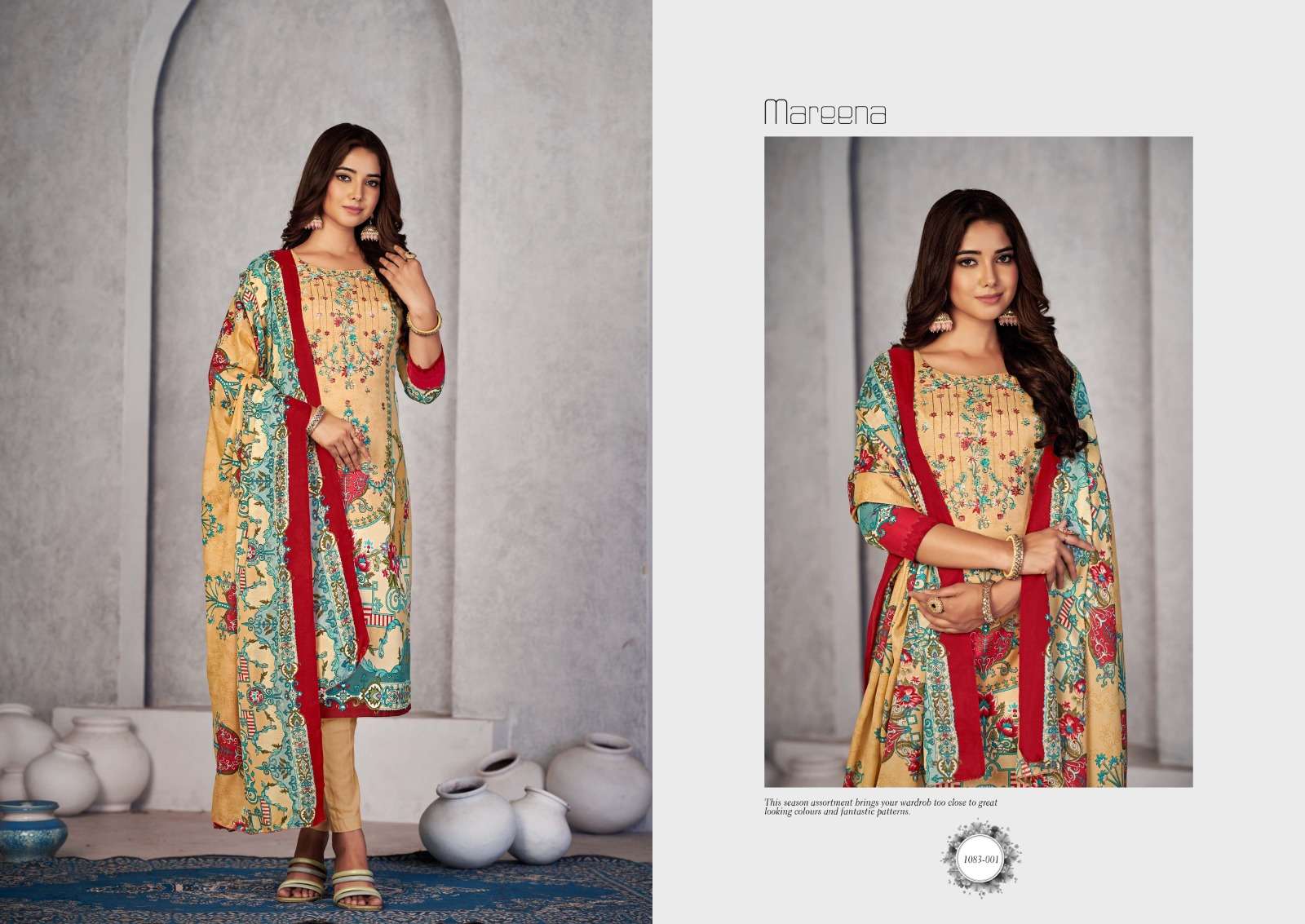 Romani Mareena Vol 17 Cotton Dress Material Wholesale catalog 