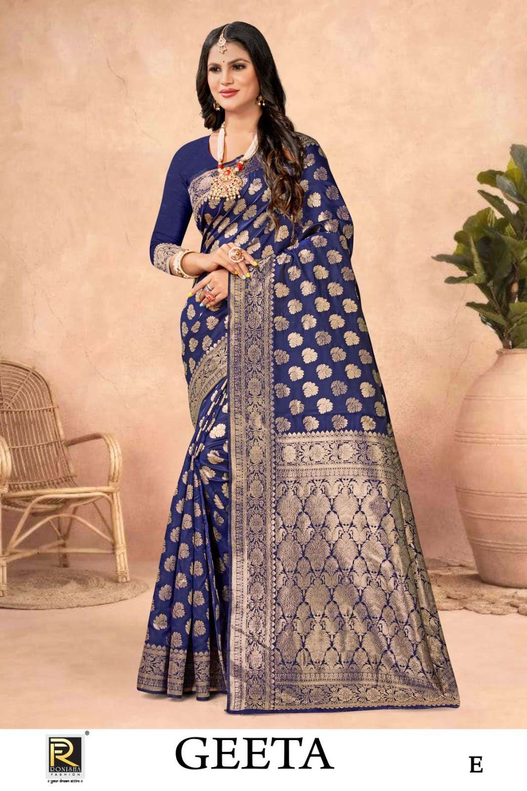 Ronisha Geeta  banarasi Silk Saree Wholesale catalog