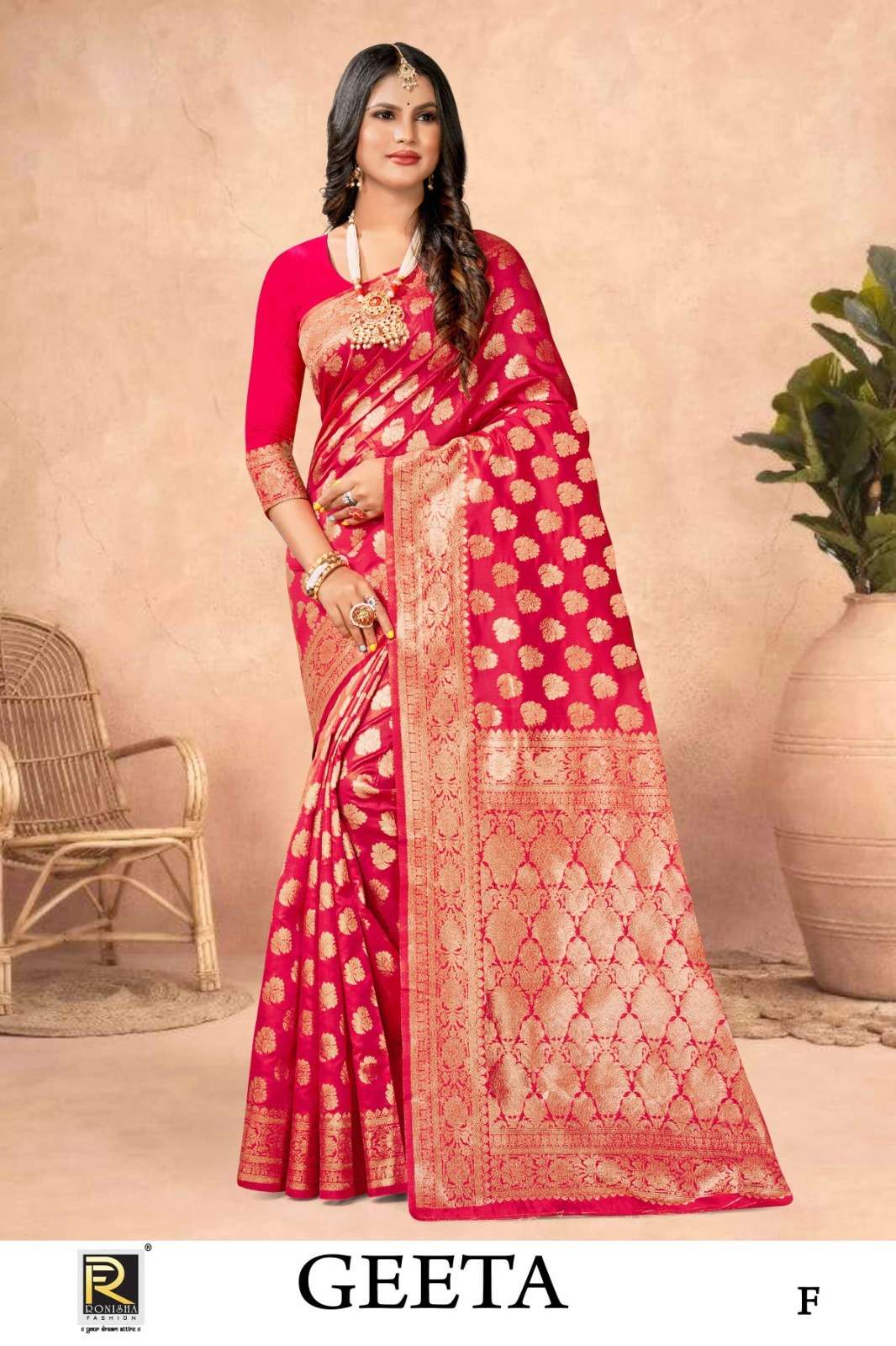 Ronisha Geeta  banarasi Silk Saree Wholesale catalog