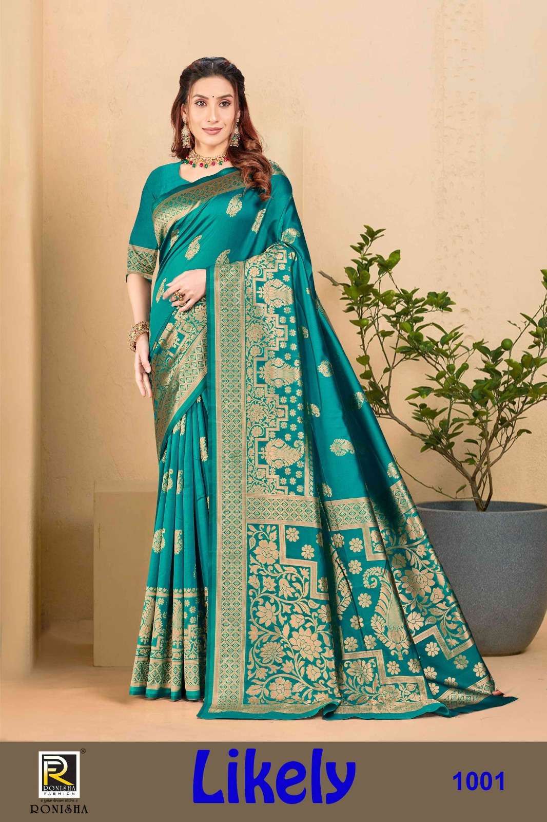 Ronisha Likely  Banarasi Silk Saree Wholesale catalog