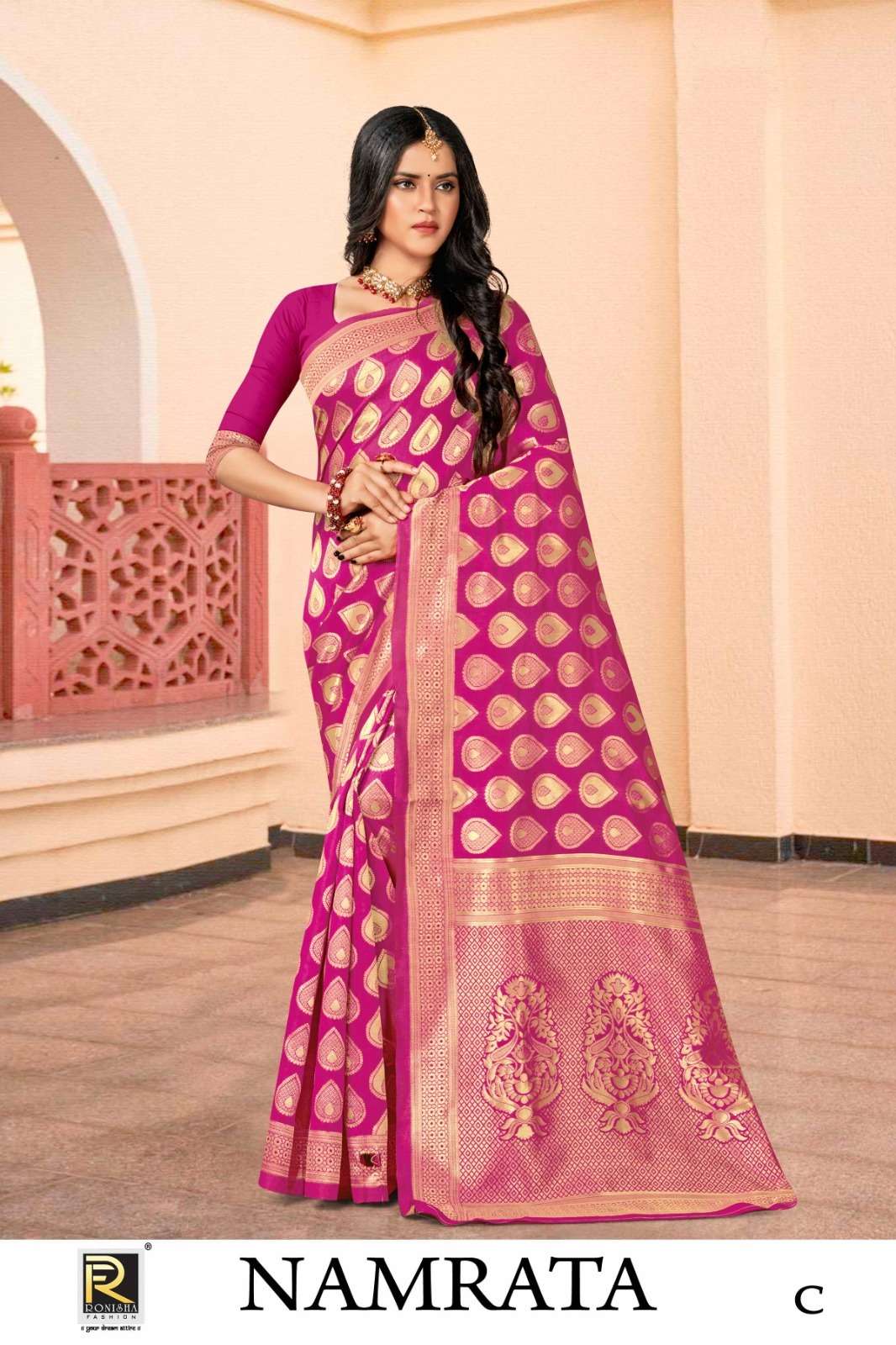 Ronisha Namrata  banarasi Silk Saree Wholesale catalog