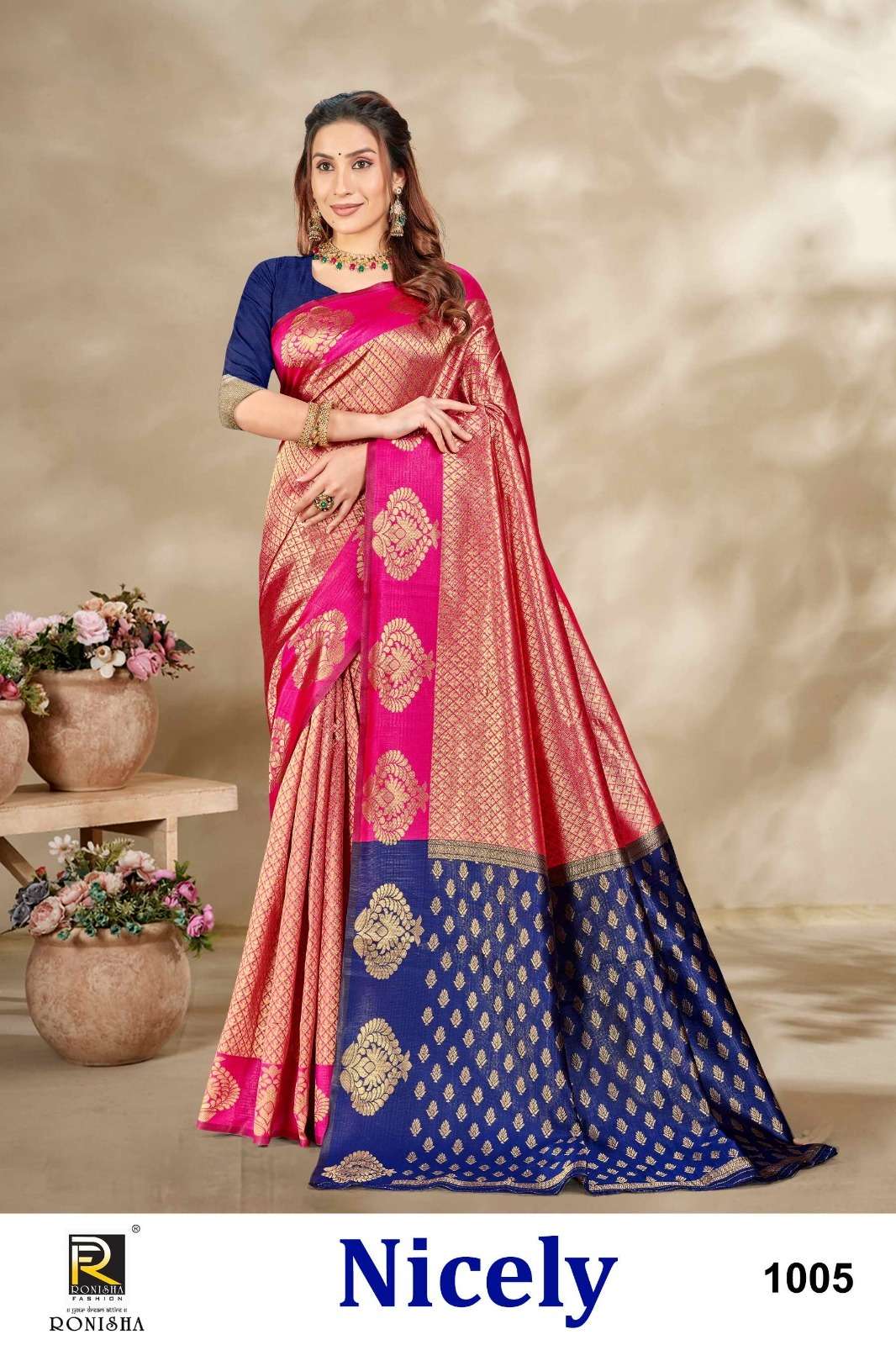Ronisha Nicely  Banarasi Silk Saree Wholesale catalog