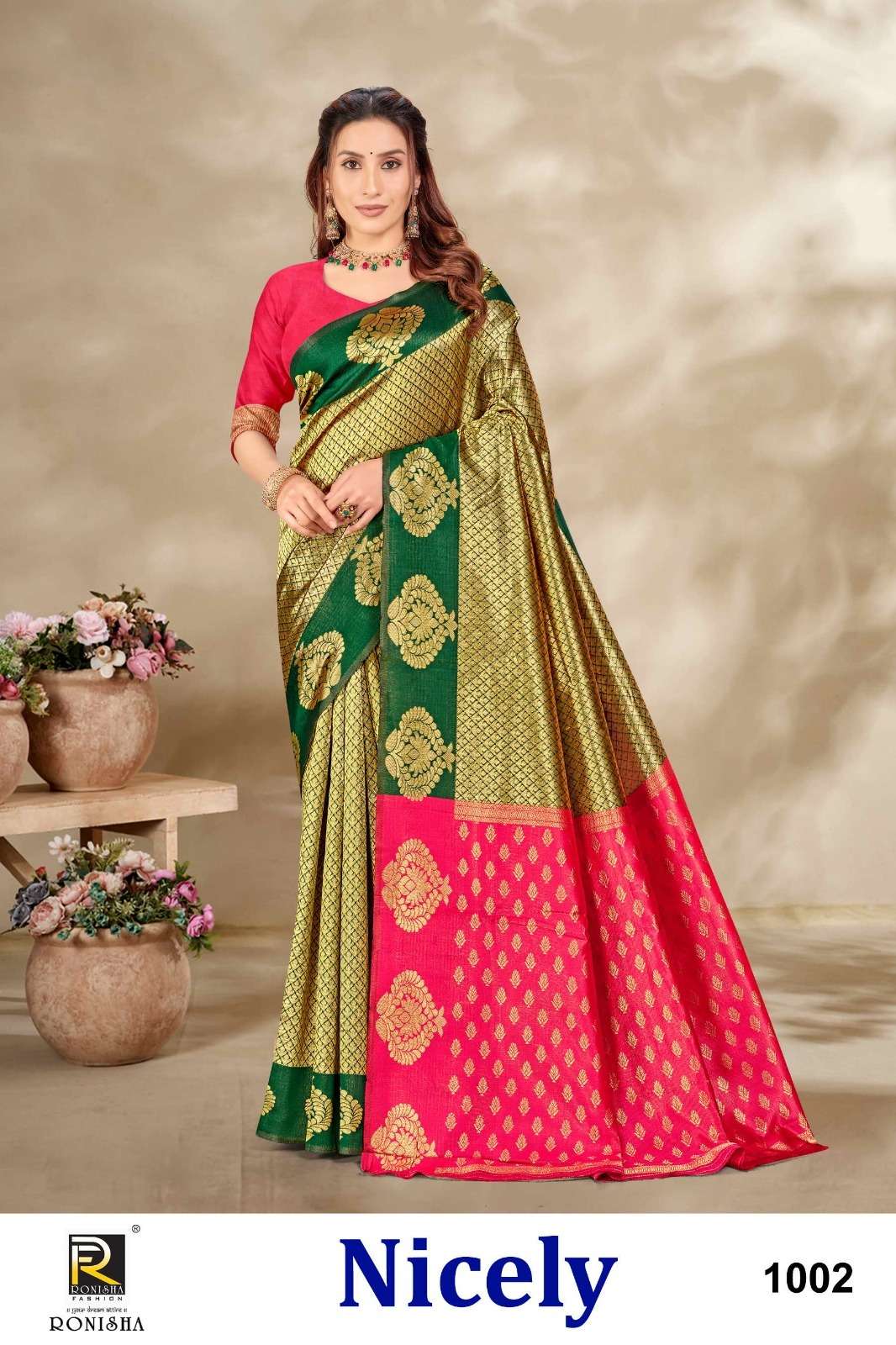 Ronisha Nicely  Banarasi Silk Saree Wholesale catalog