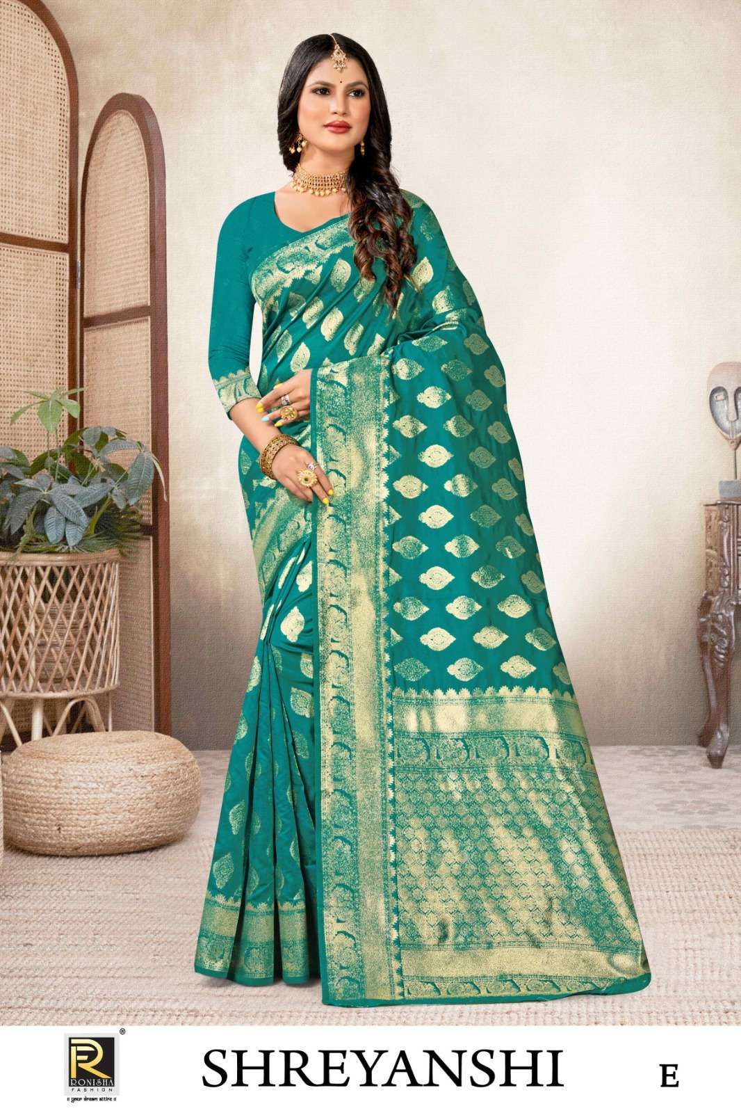 Ronisha Shreyanshi  banarasi Silk Saree Wholesale catalog