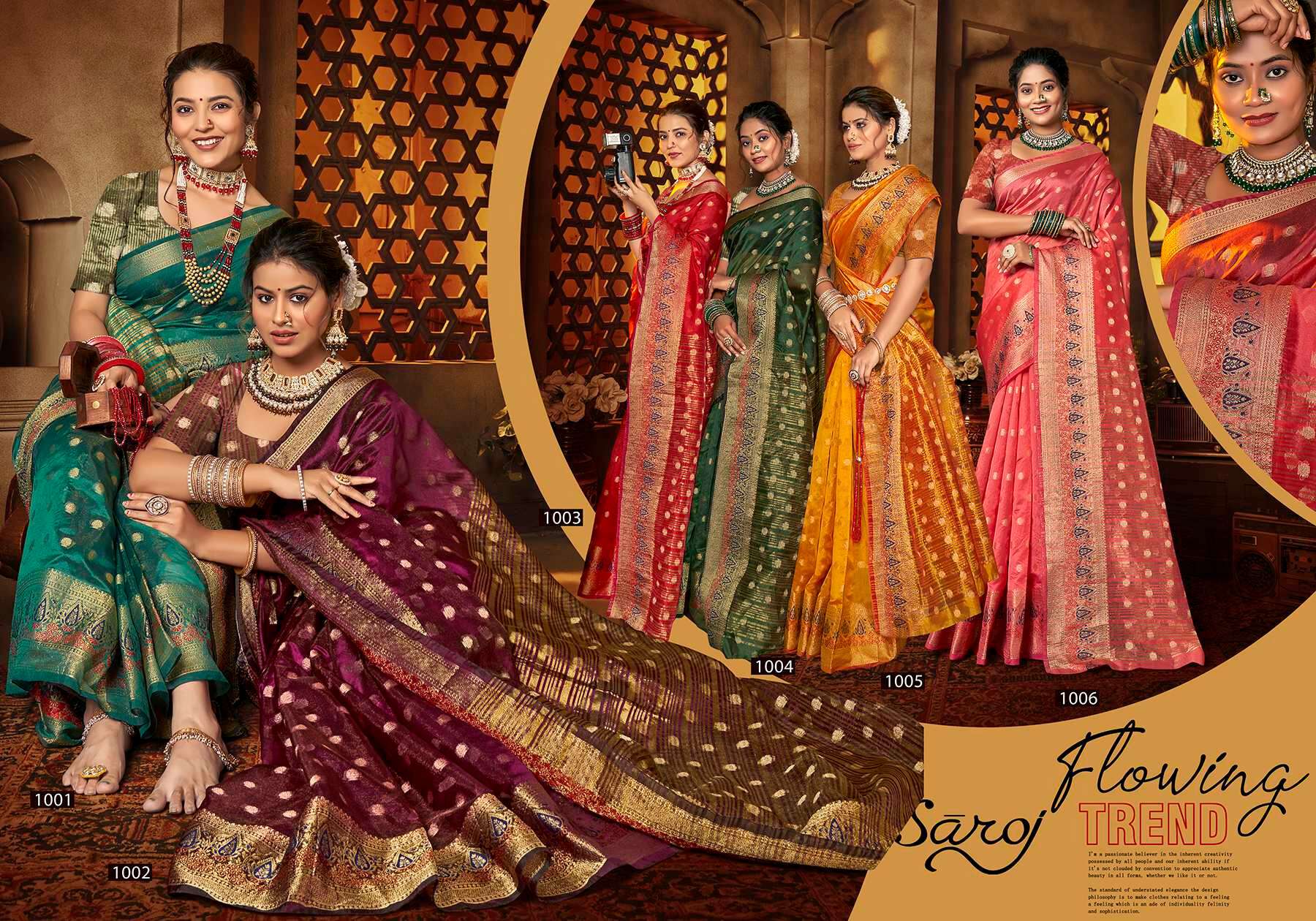 Sakhi Saheli vol.5 Soft organzaa silk Saree 