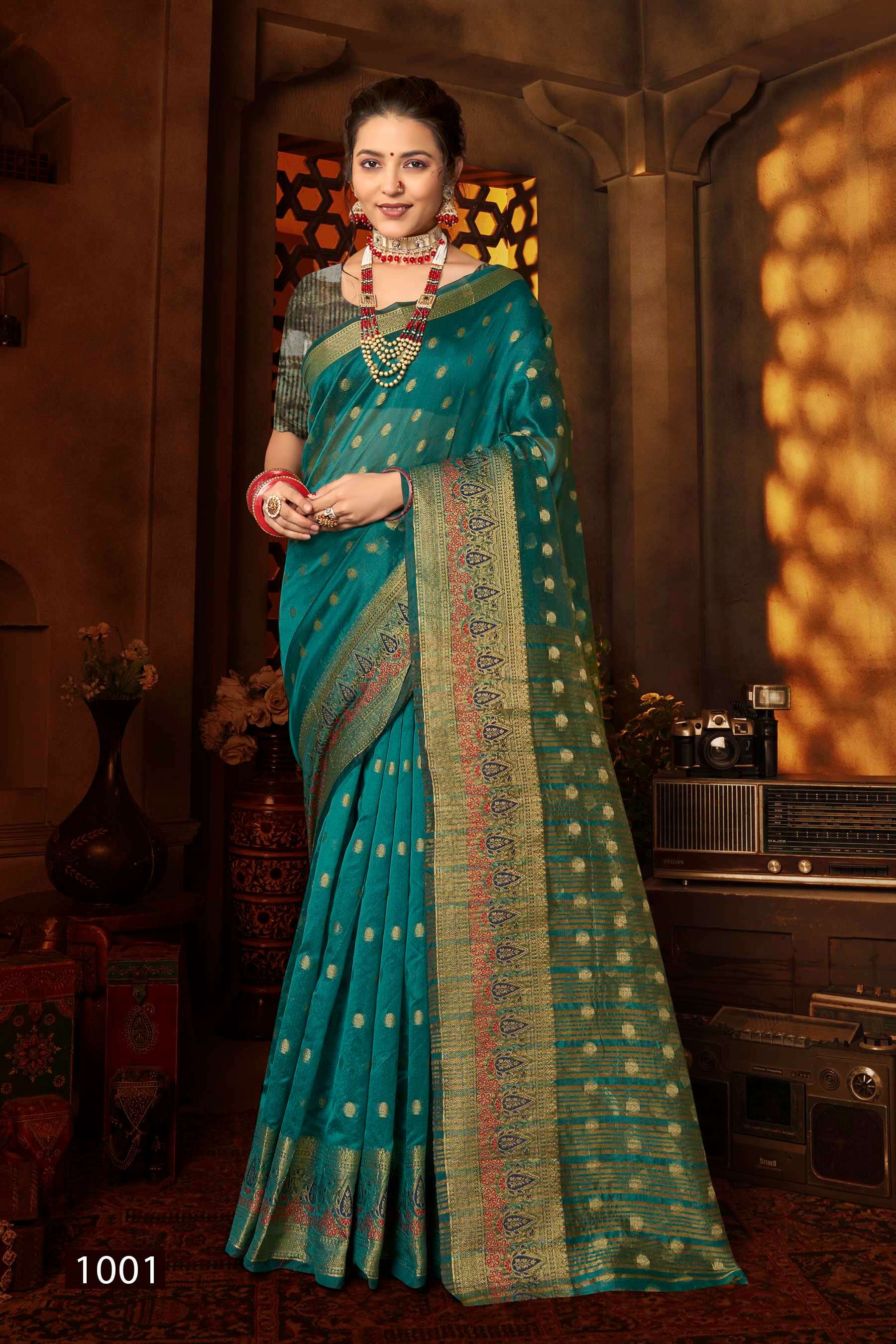 Sakhi Saheli vol.5 Soft organzaa silk Saree 