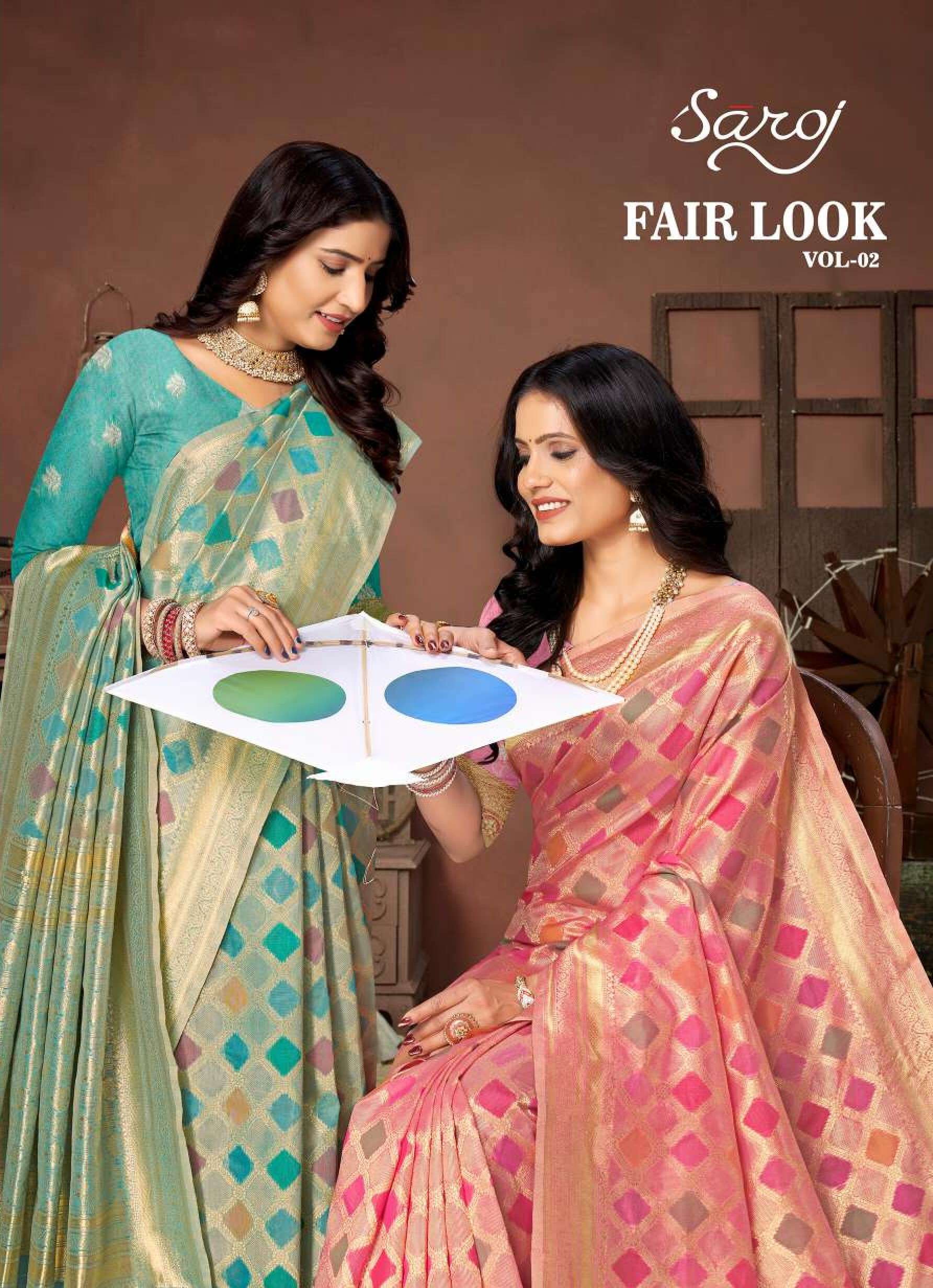 Saroj Fairlook vol.2 Soft cotton silk  Wholesale catalog