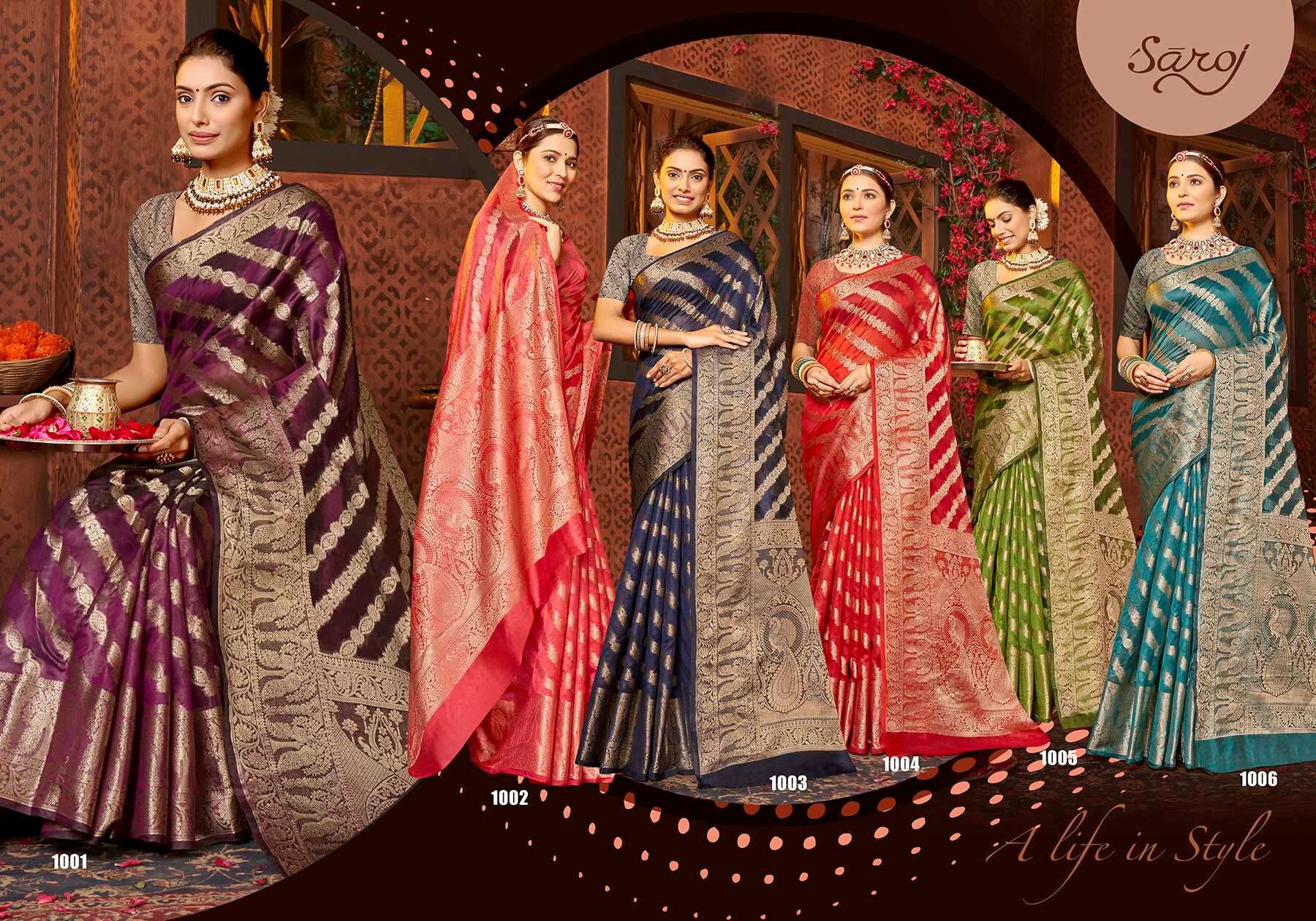 Saroj Manopriya  Vol - 1 Soft Silk Saree Wholesale catalog   