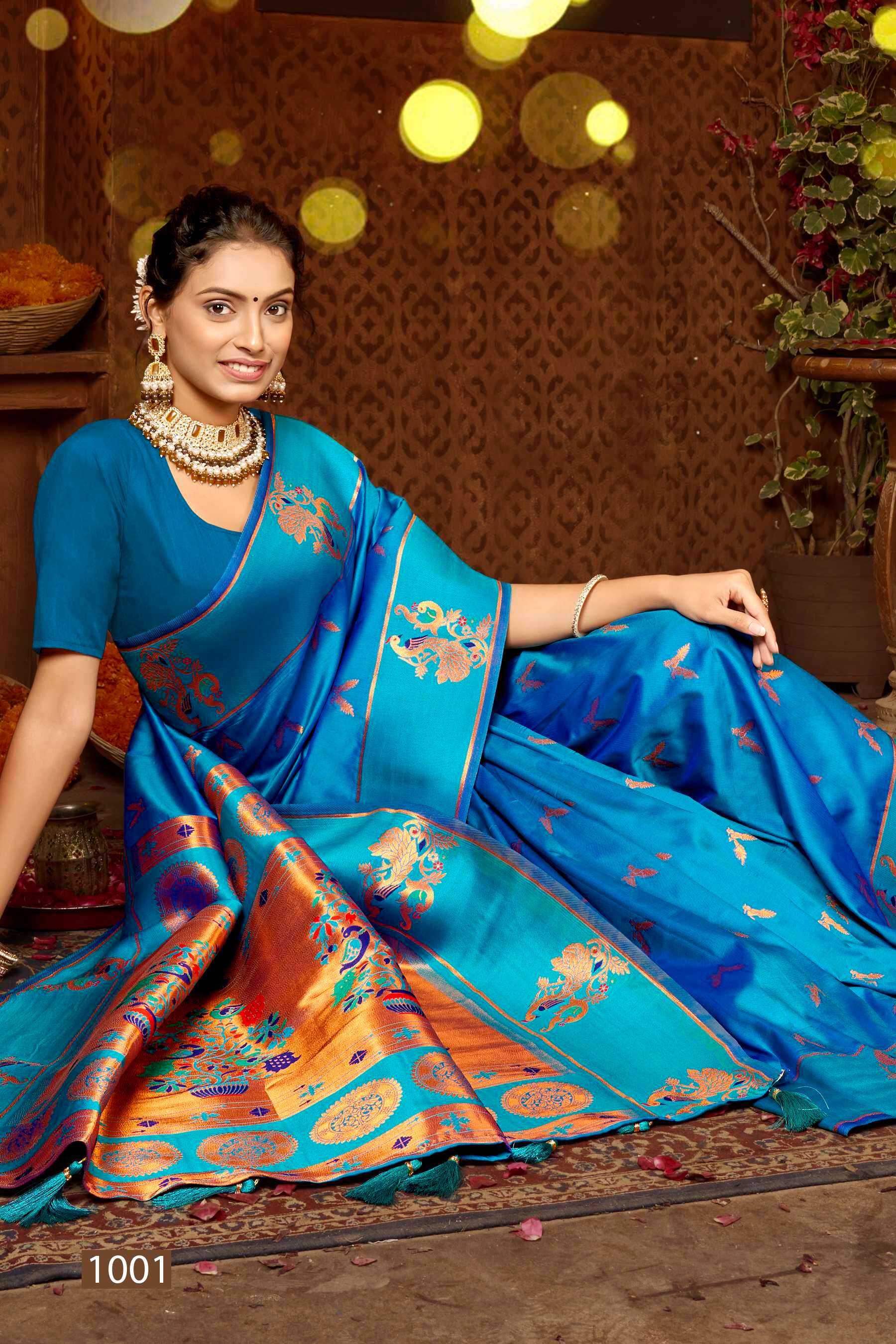 Saroj Paarvati vol.1 50*600 silk saree Wholesale catalog    