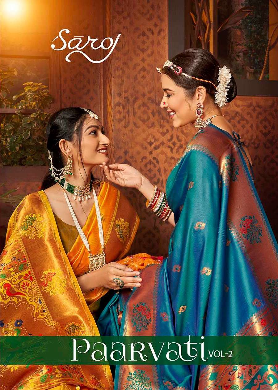 Saroj Paarvati vol.2 50*600 silk saree Saree Wholesale catalog    