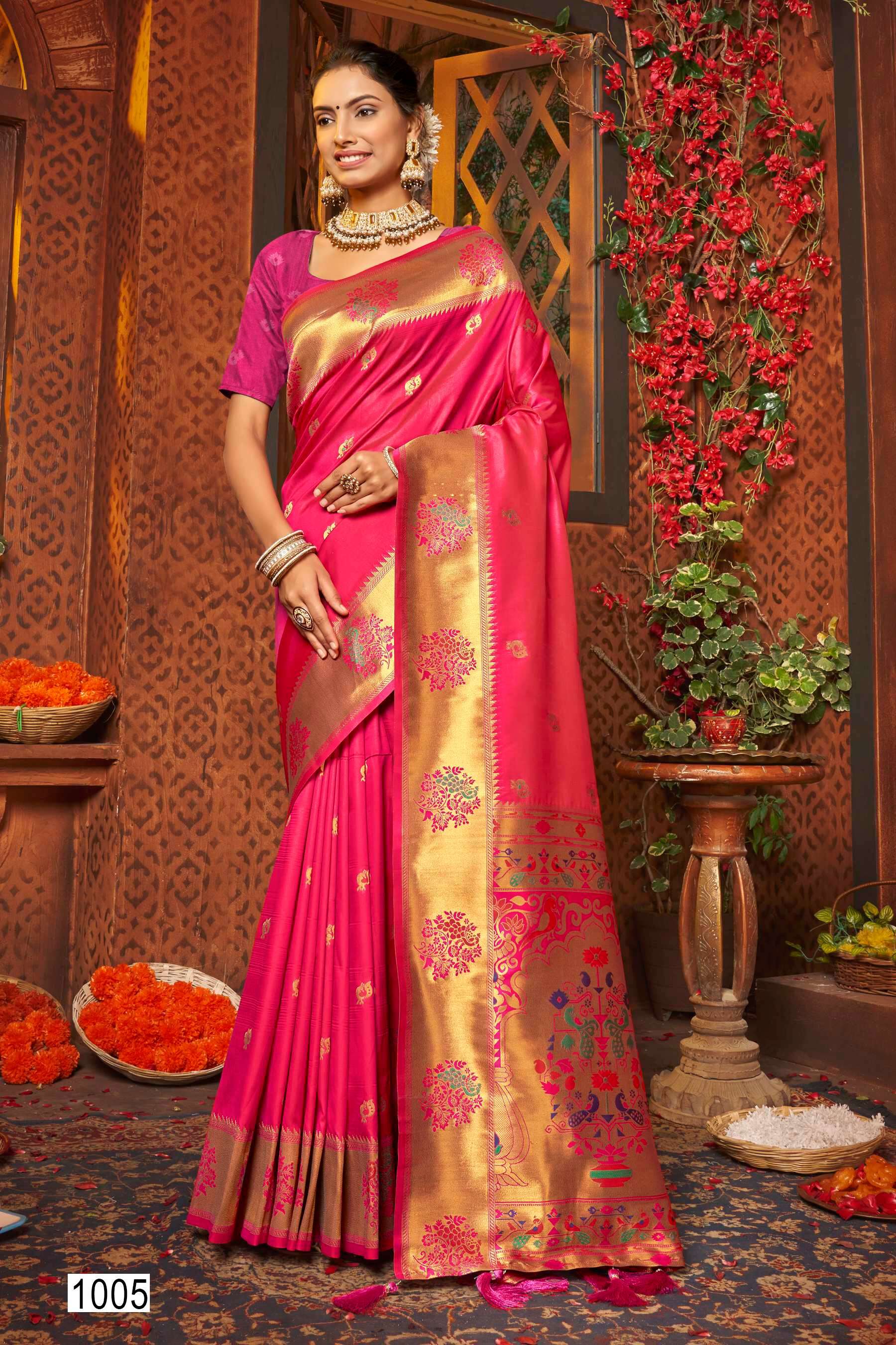 Saroj Paarvati vol.2 50*600 silk saree Saree Wholesale catalog    