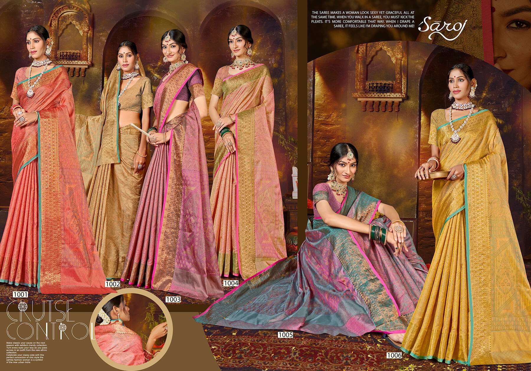 Saroj  SAMHITA Vol.1  Silk saree  Wholesale catalog  