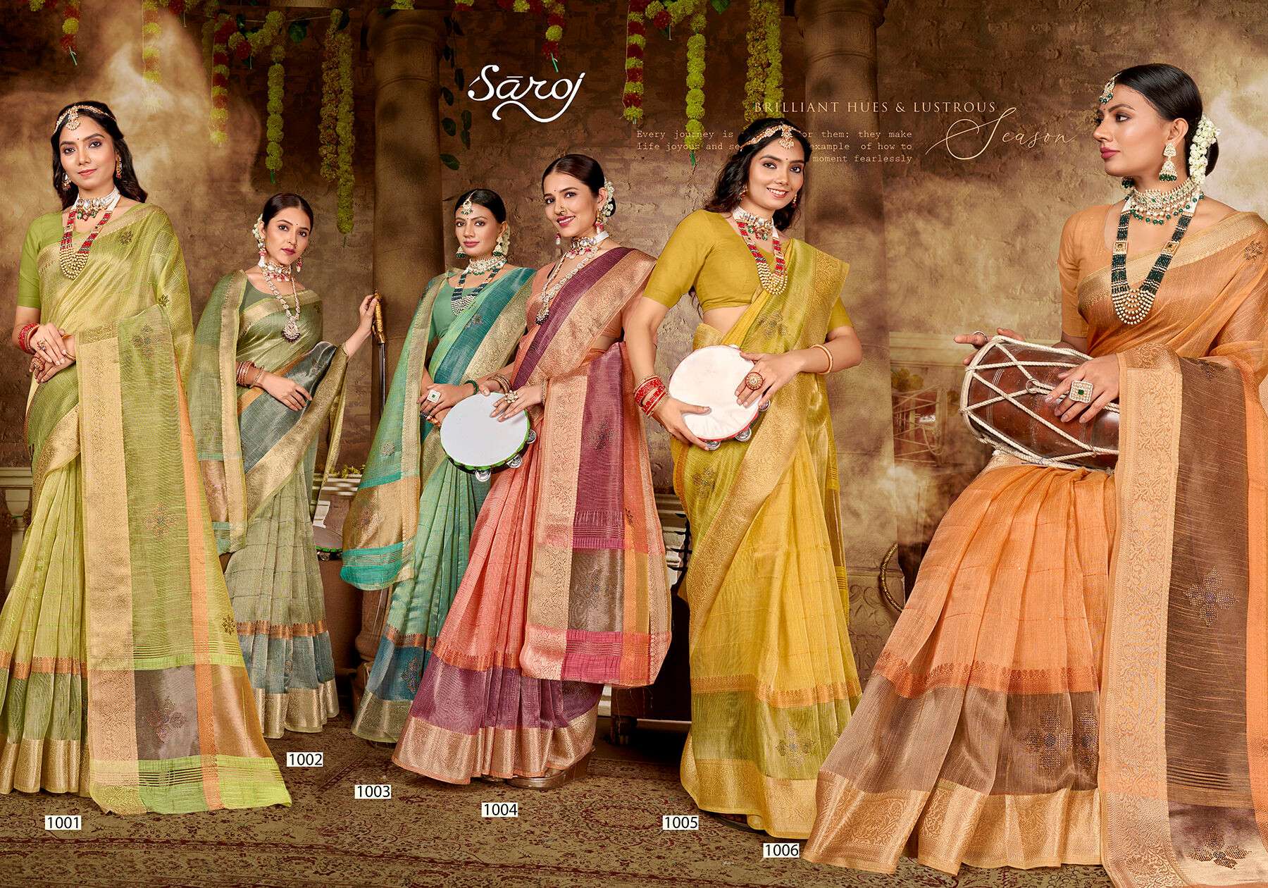 Saroj  SOUMYAA Soft organza saree Wholesale catalog  