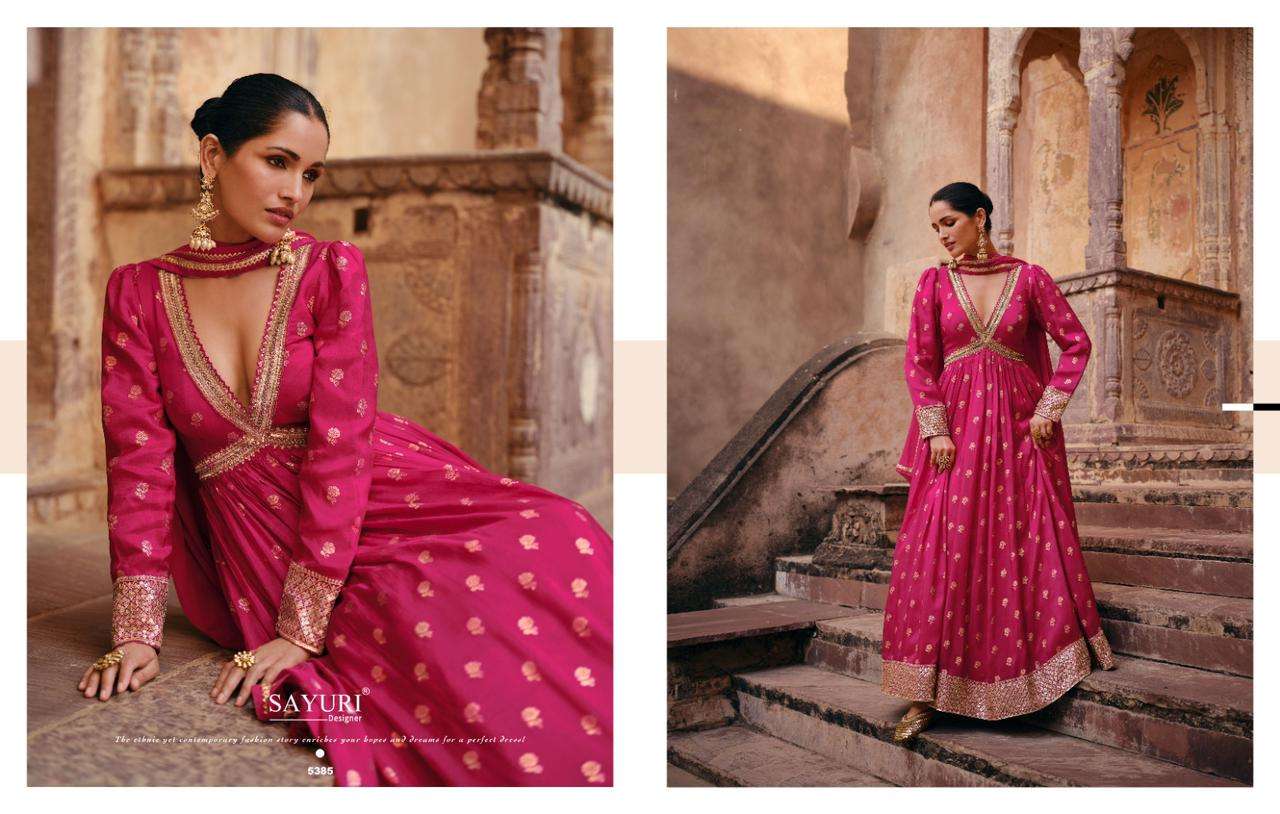 SAYURI DESIGNER Apsara Viscose Designer Gown Wholesale catalog