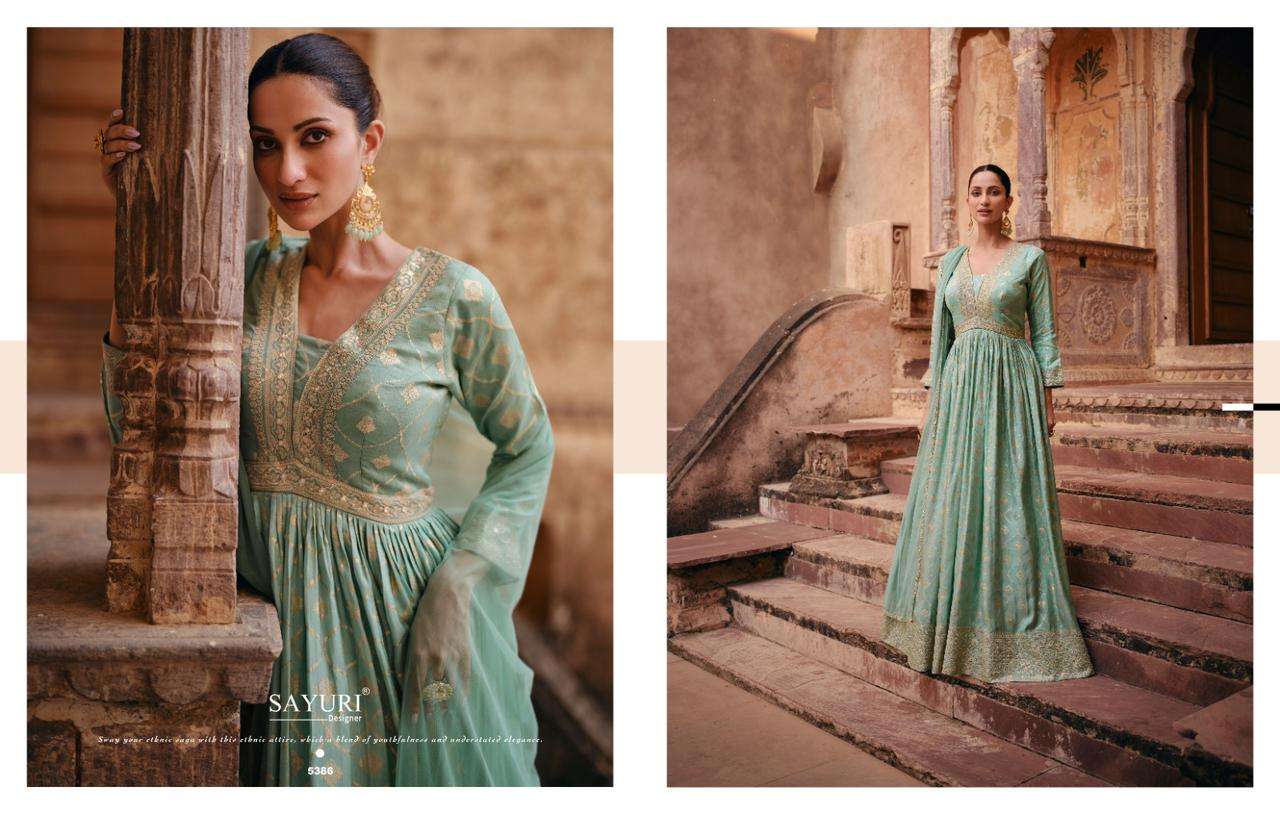 SAYURI DESIGNER Apsara Viscose Designer Gown Wholesale catalog