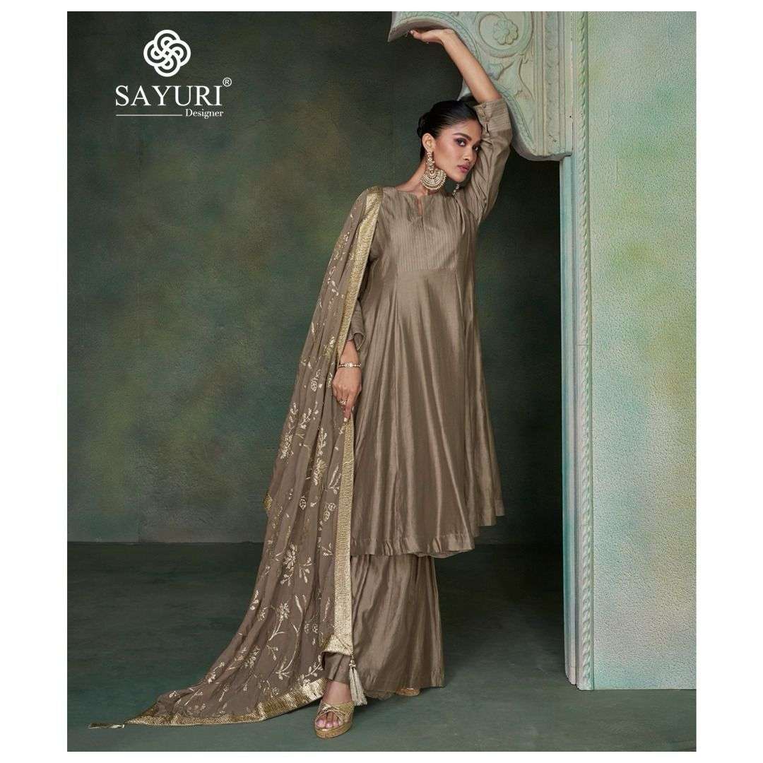 Sayuri Sahiba Pure Silk Designer Gown With Dupatta Wholesale catalog