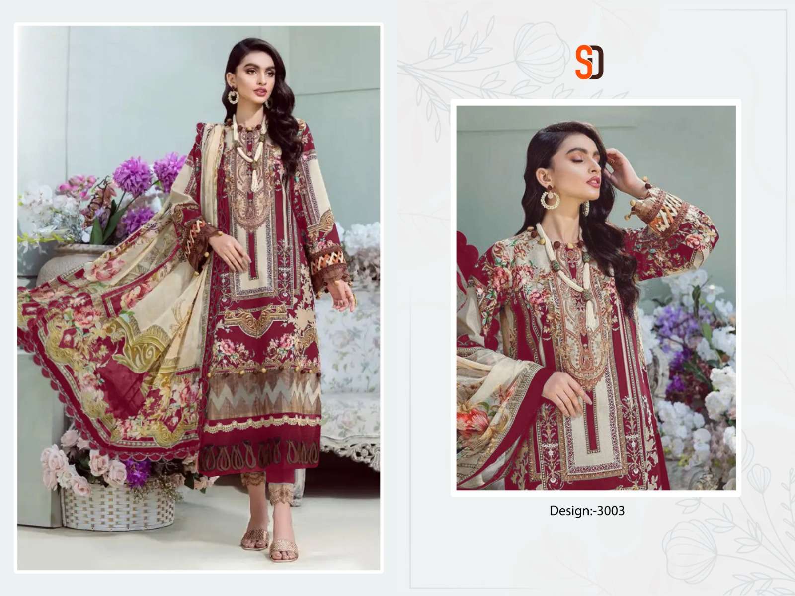 Sharaddha Bliss Vol 3 Chiffon Dupatta Pakistani Suits Wholesale catalog