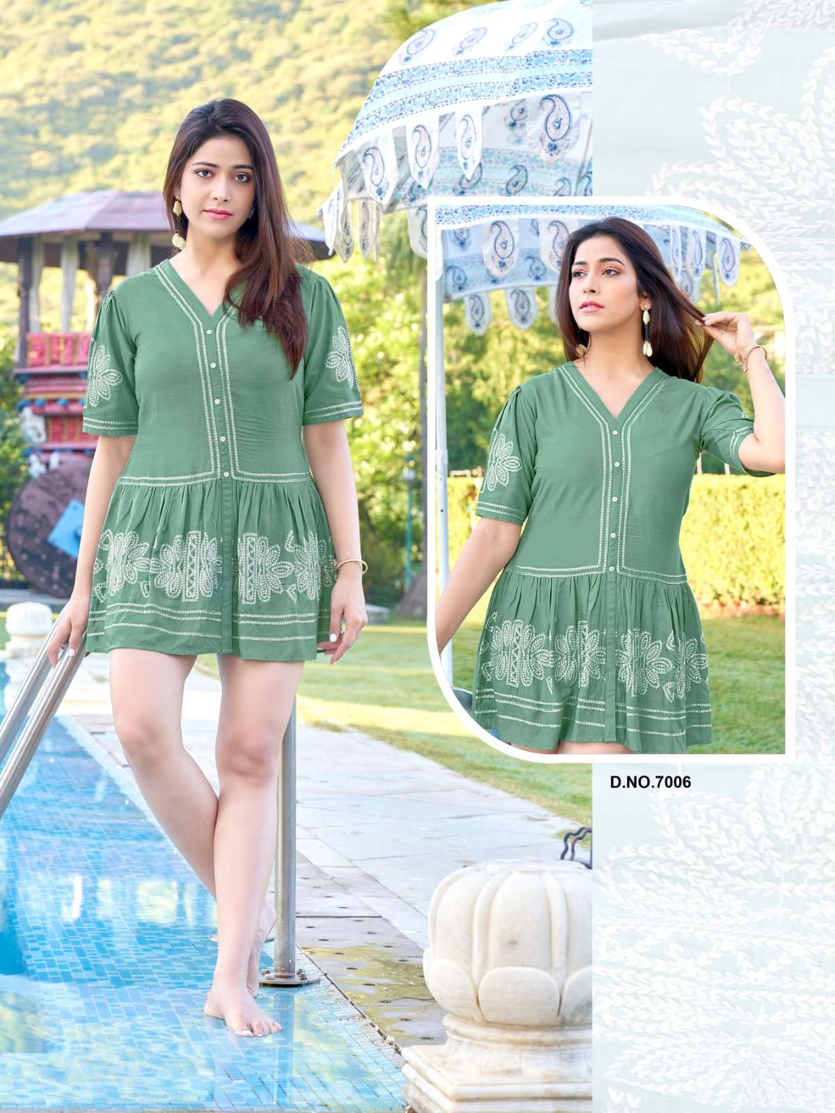 V. Raaji BOLD Long Top Kurti Wholesale catalog