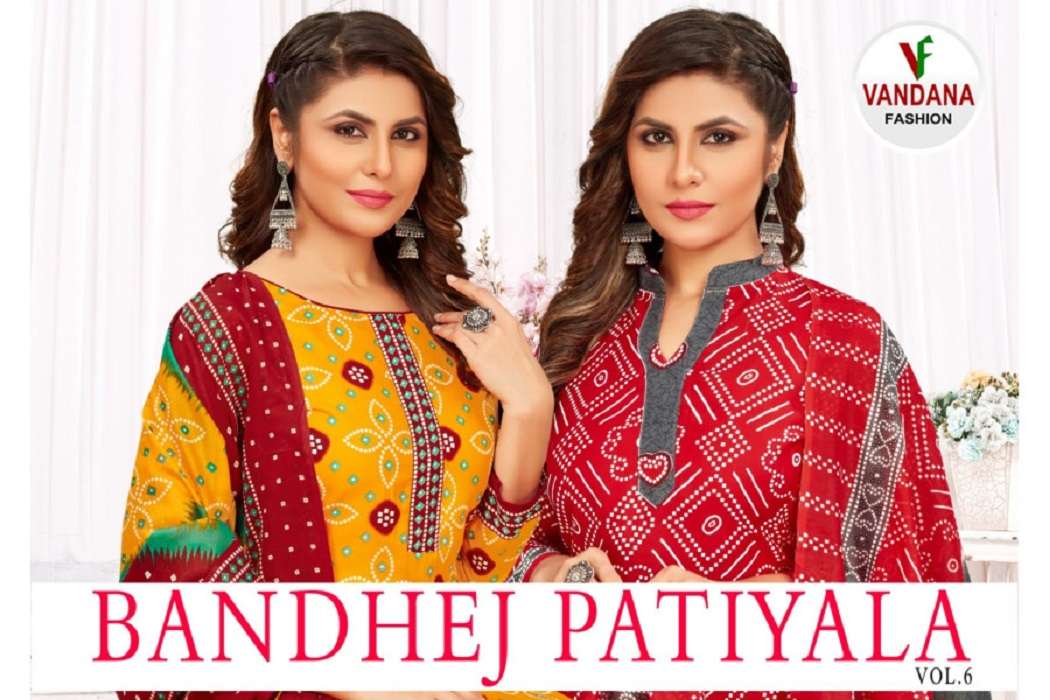 Vandana Bandhej Vol -6 -Dress Material -Wholesale Catalog