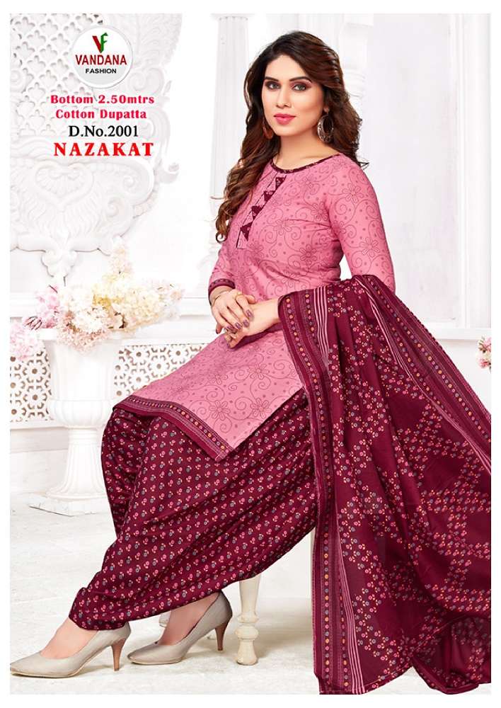 Vandana Nazakat Vol -2 -Dress Material -Wholesale Catalog