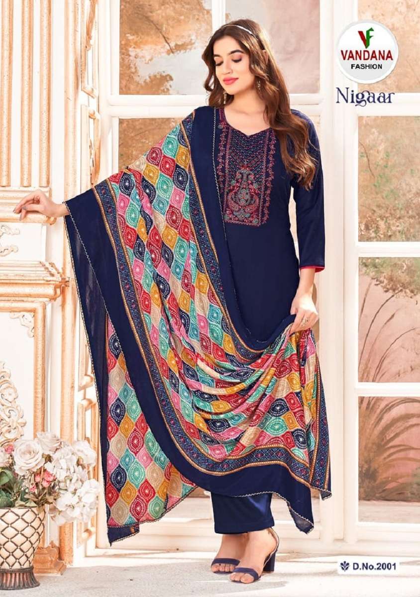 Vandana Nigaar Vol-2 -Dress Material -Wholesale Catalog