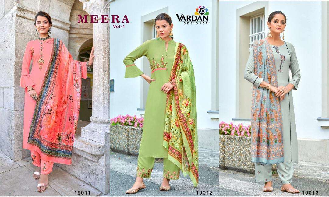 Vardan Designer MEERA VOL - 1 Kurti Wholesale catalog