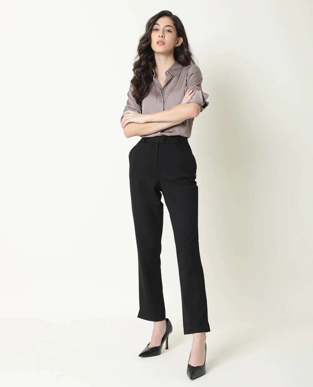 WOMENS YARD BLACK vol -1 TROUSER POLYCOTTON Pent Western Wear Wholesale catalog