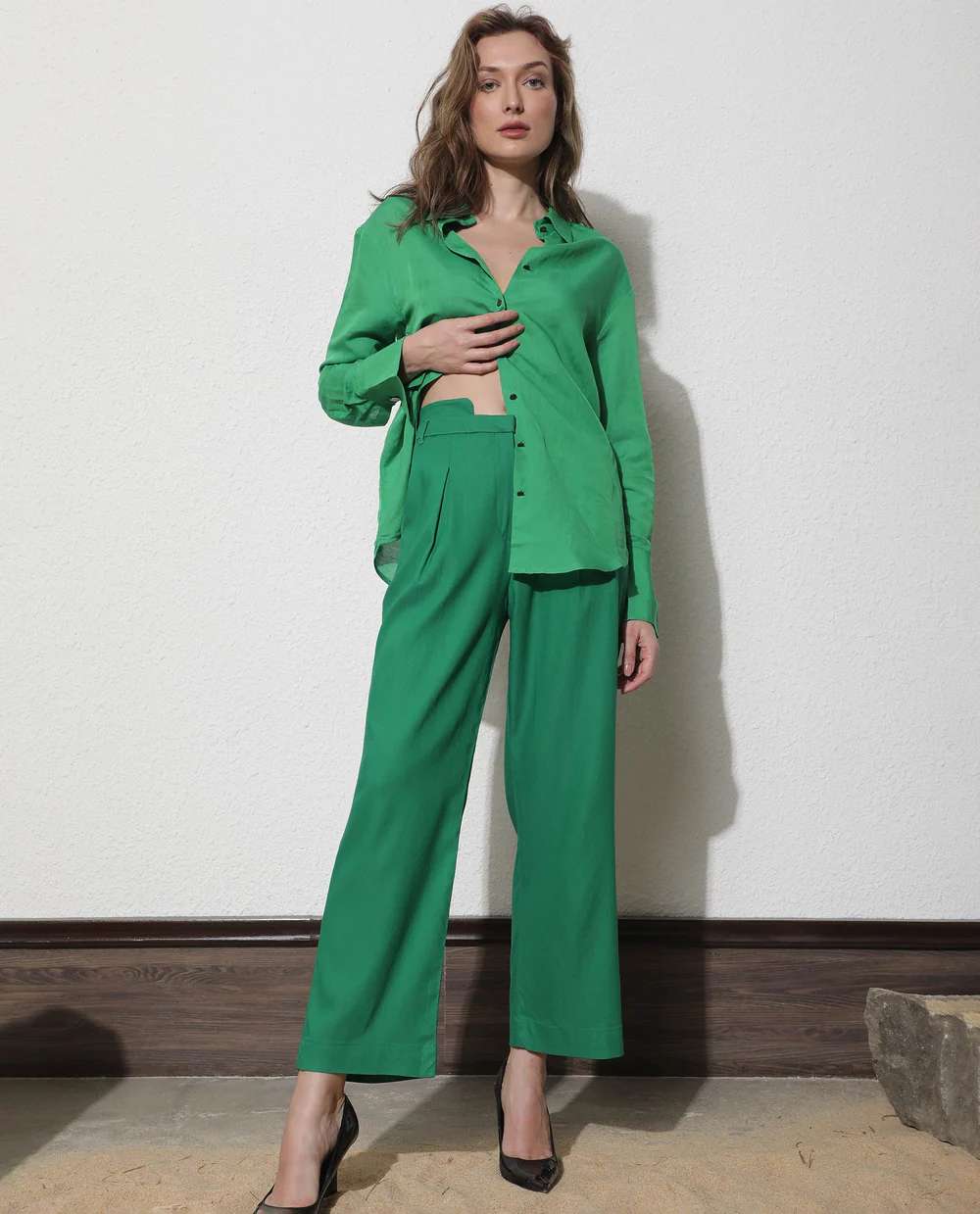 WOMENS YARD Green TROUSER POLYCOTTON Pent Western Wear Wholesale catalog