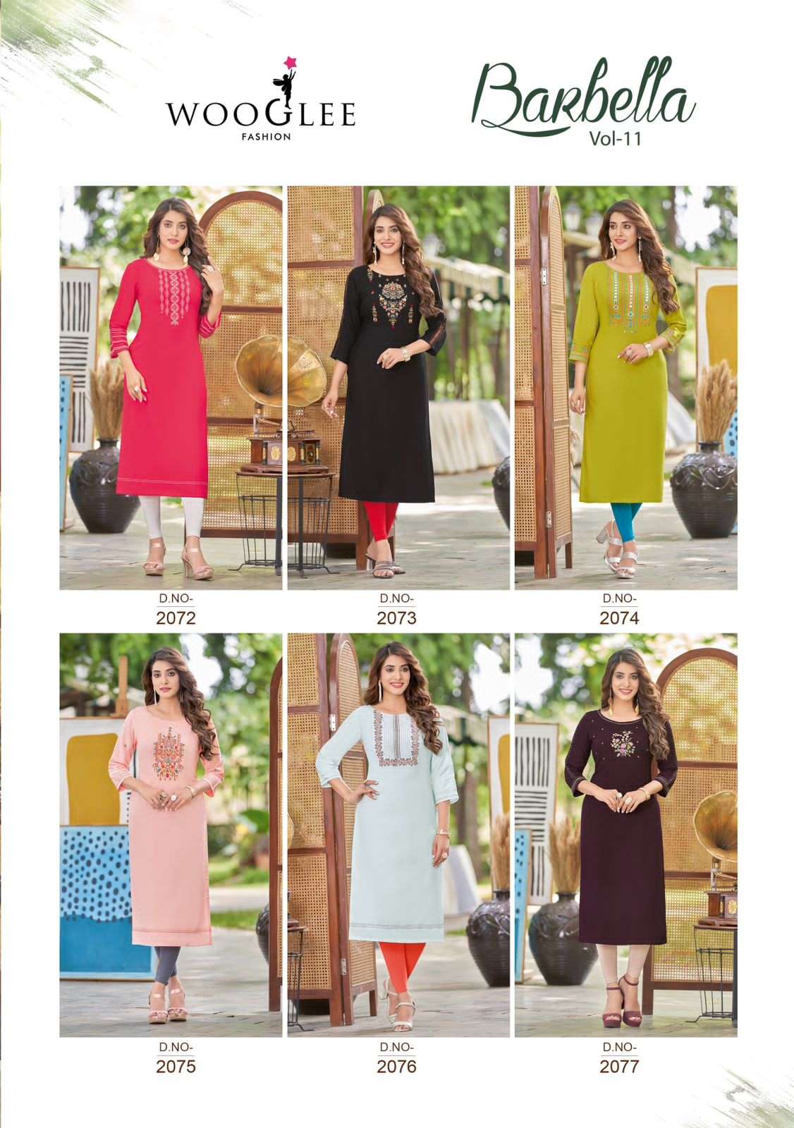 Wooglee Barbella Vol 11 Kurti Wholesale catalog