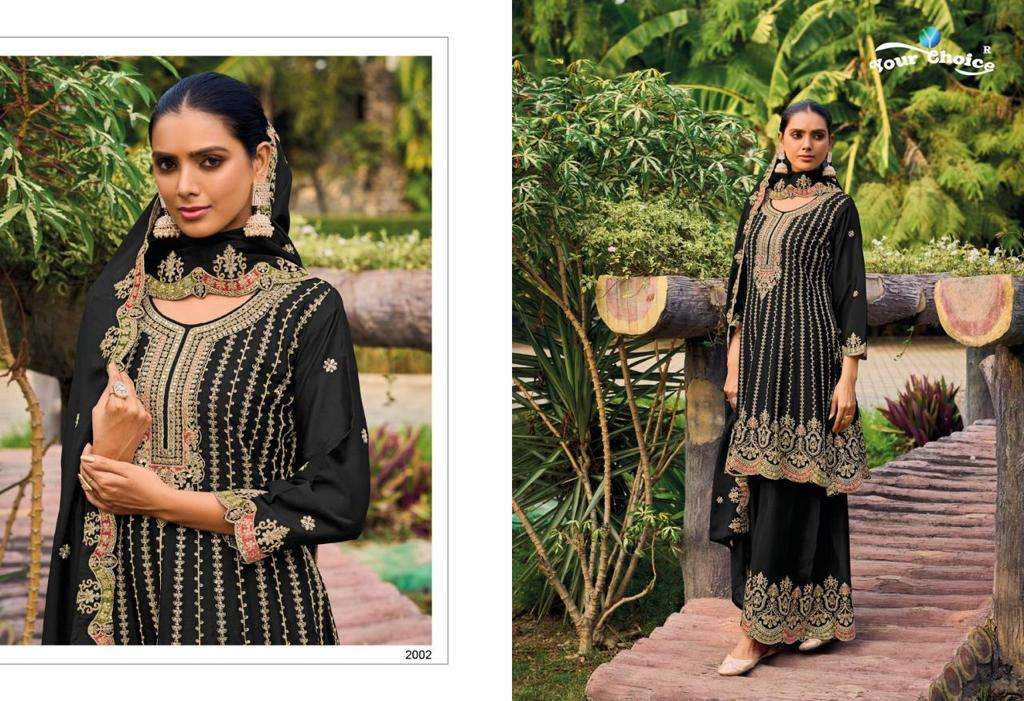 Your Choice Korra Chinnon Designer Salwar Suits Wholesale catalog