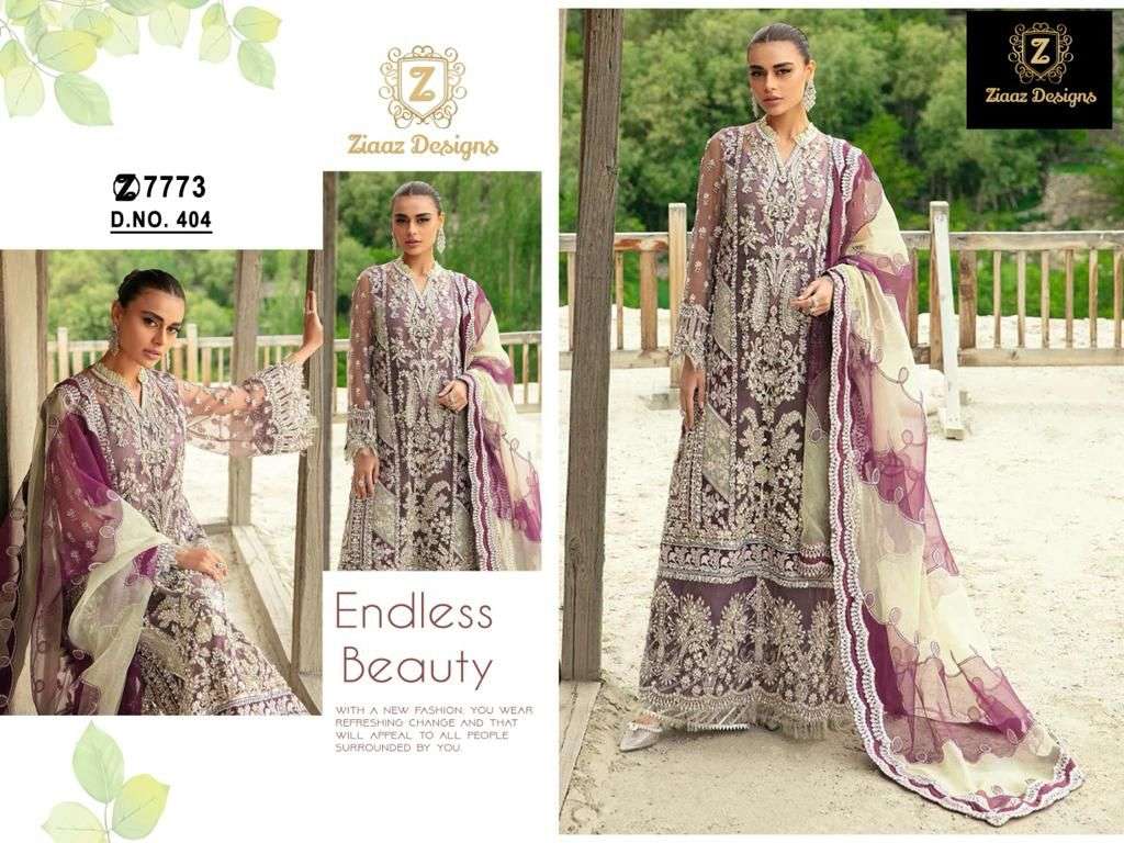 Ziaaz Designs 404 Georgette Salwar Suit Wholesale catalog