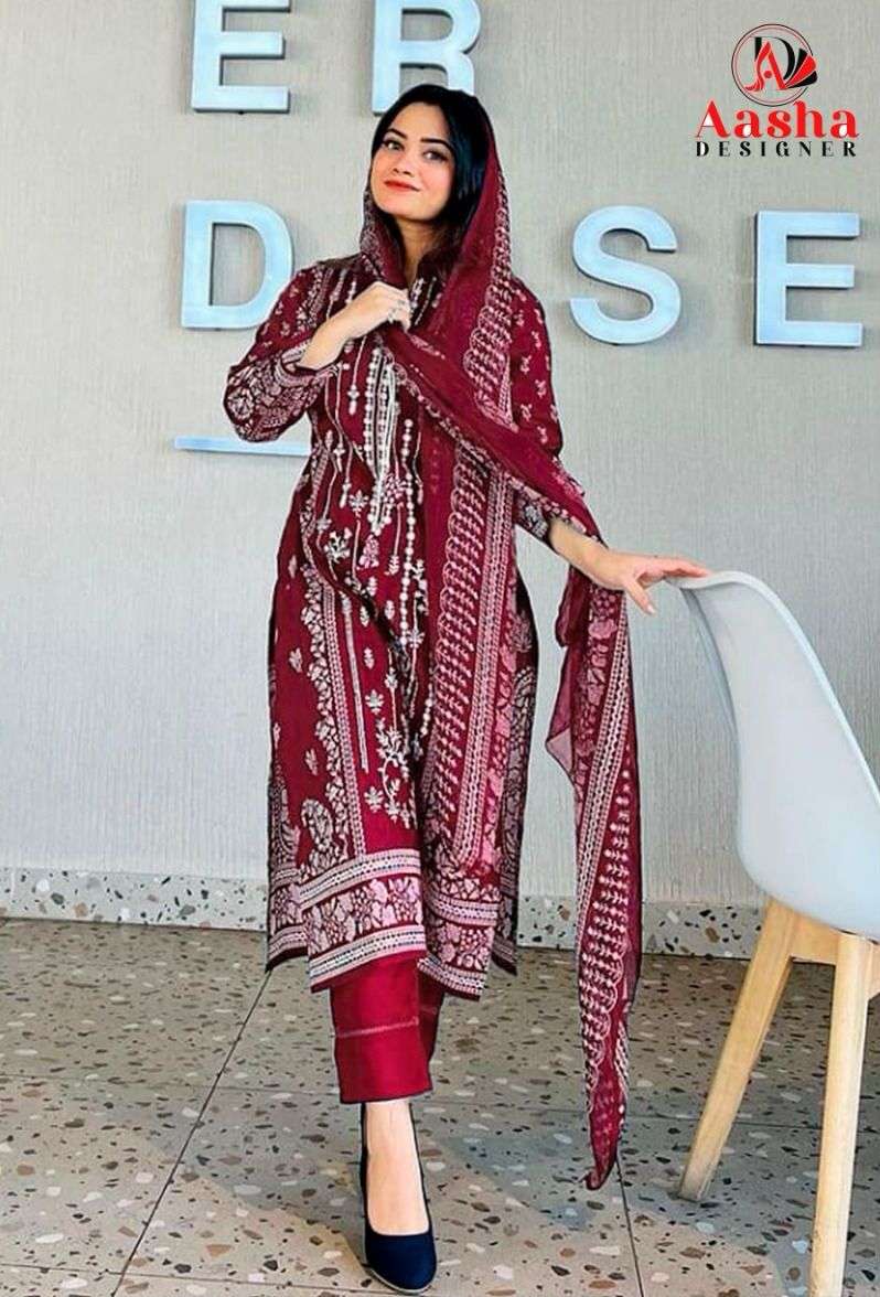Aasha Harsha Vol 2 Cotton Dupatta Pakistani Suits Wholesale catalog