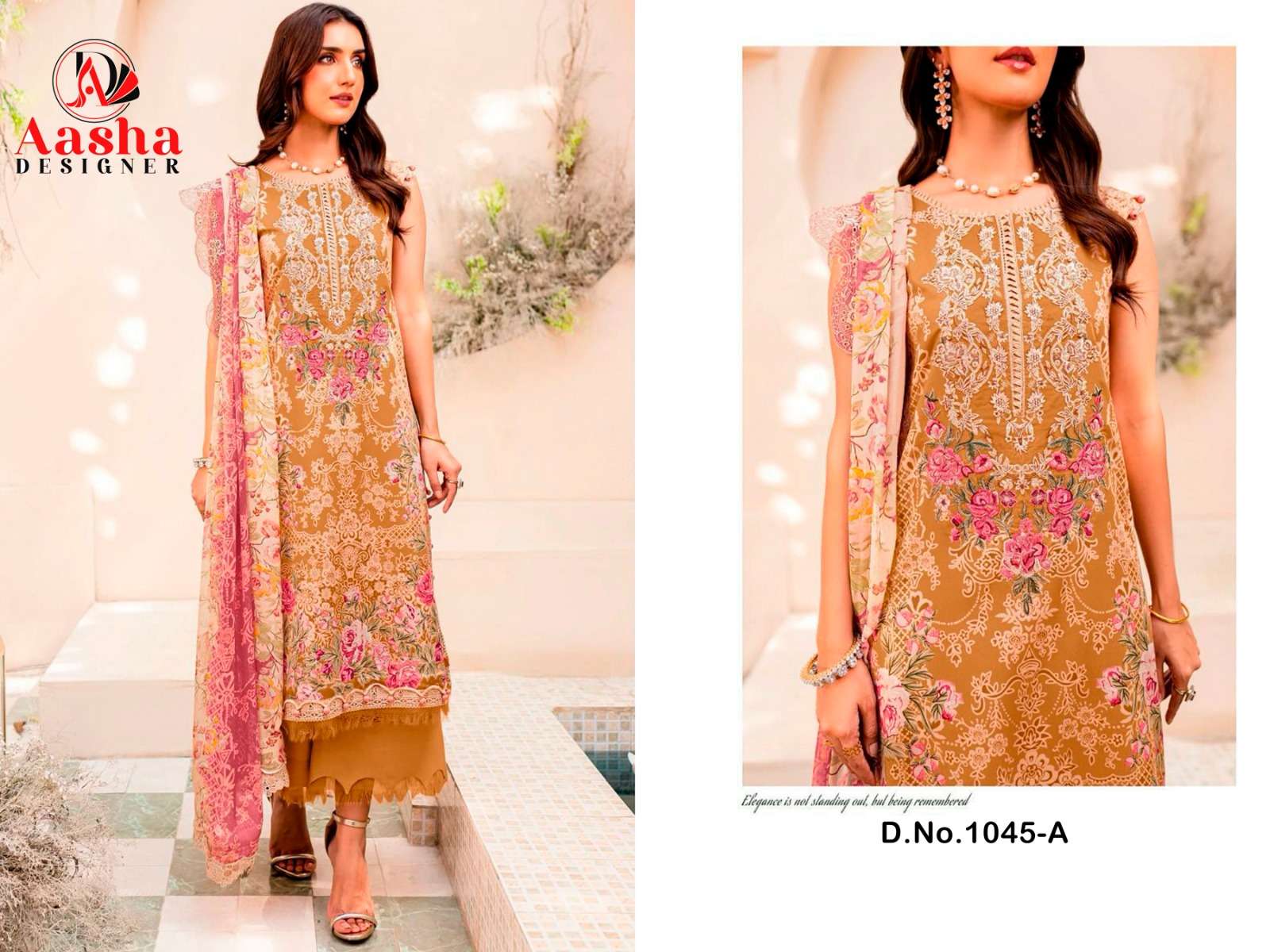 Aasha Needle Wonder Vol 2 Chiffon Pakistani Suits Wholesale catalog