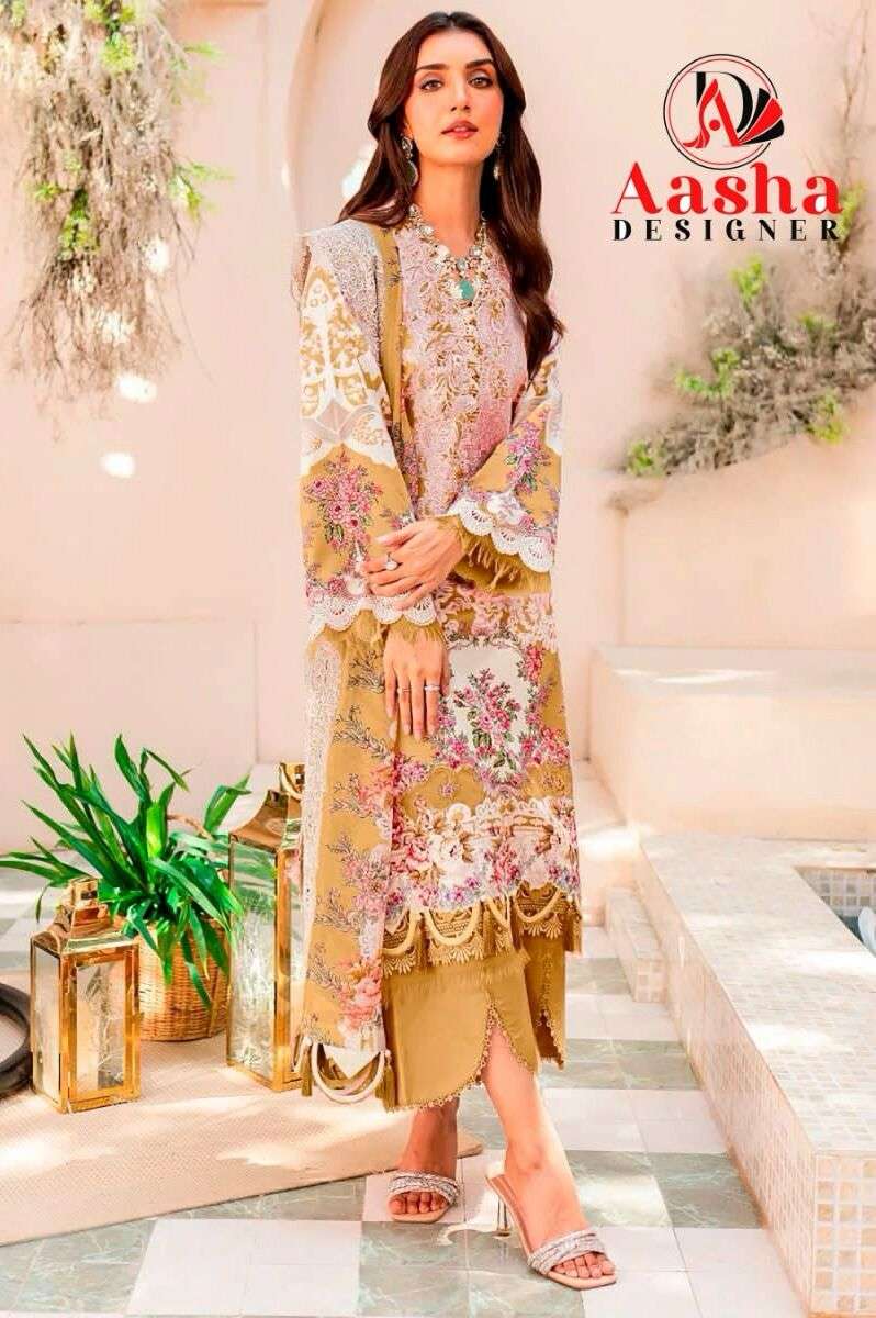 Aasha Needle Wonder Vol 3 Cotton Dupatta Pakistani Suits Wholesale catalog