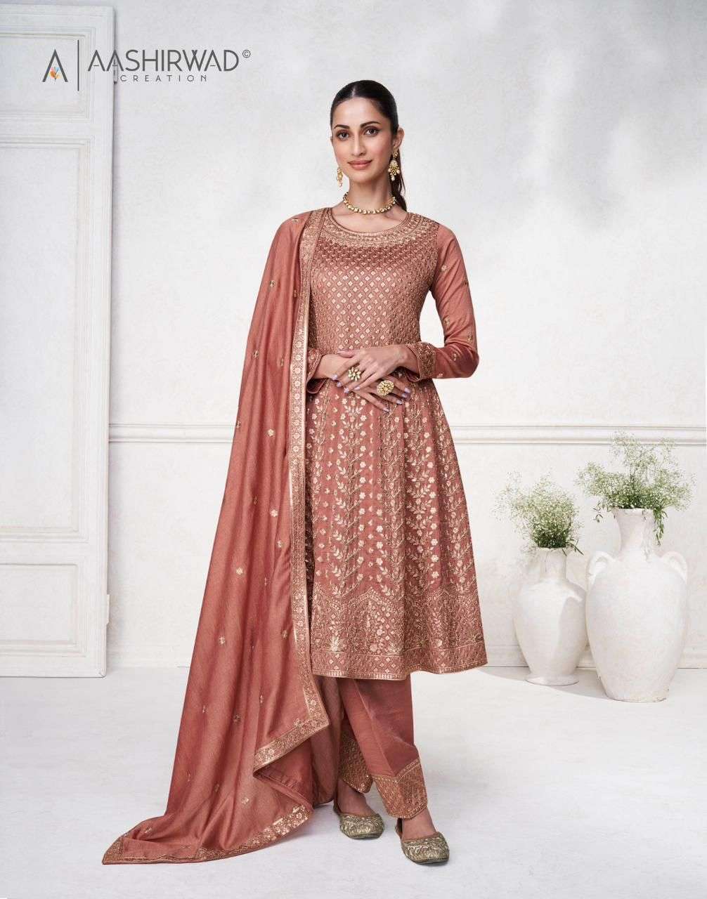 Aashirwad Gulkand Sargam Premium Silk Designer Salwar Suits Wholesale catalog