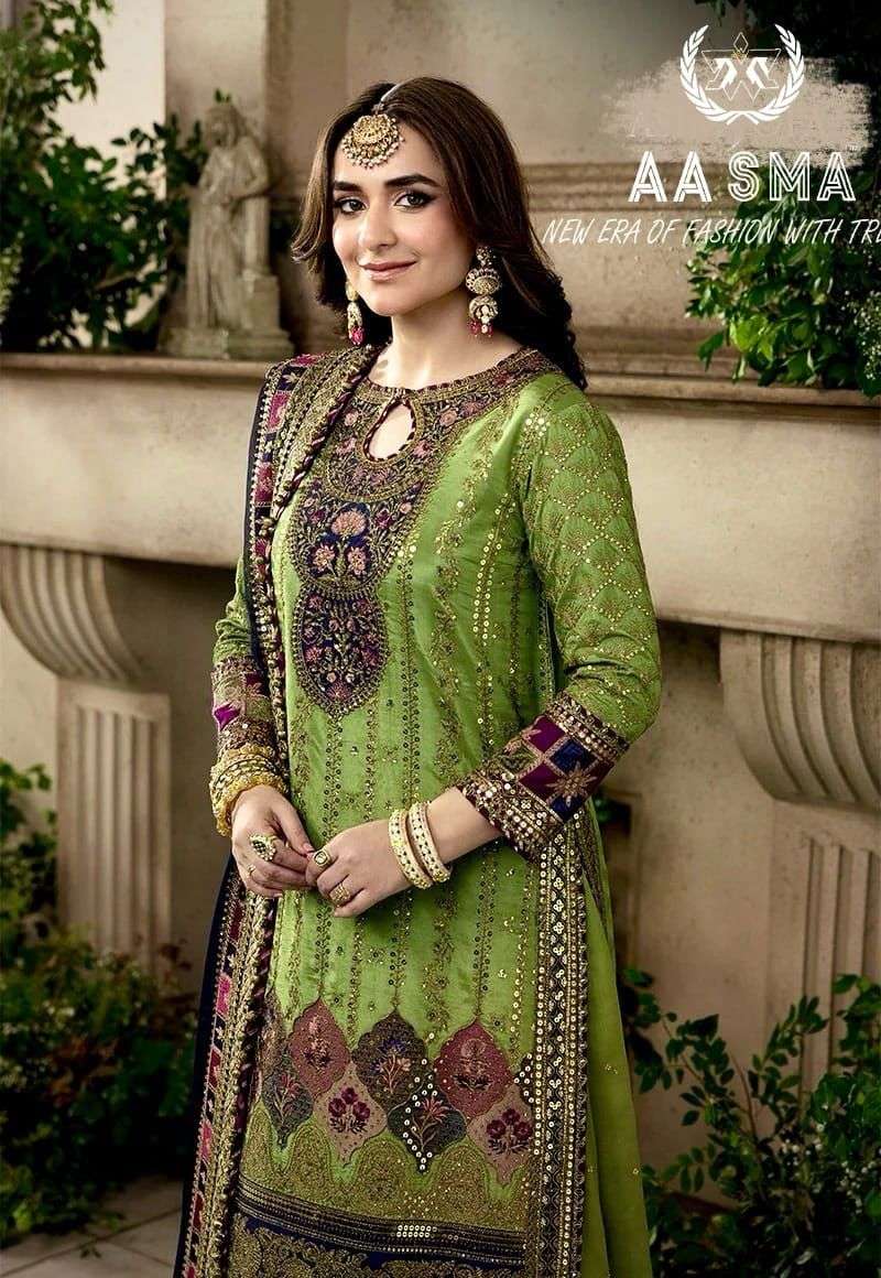 Aasma 206 Heavy Georgette Pakistani Suits Wholesale catalog