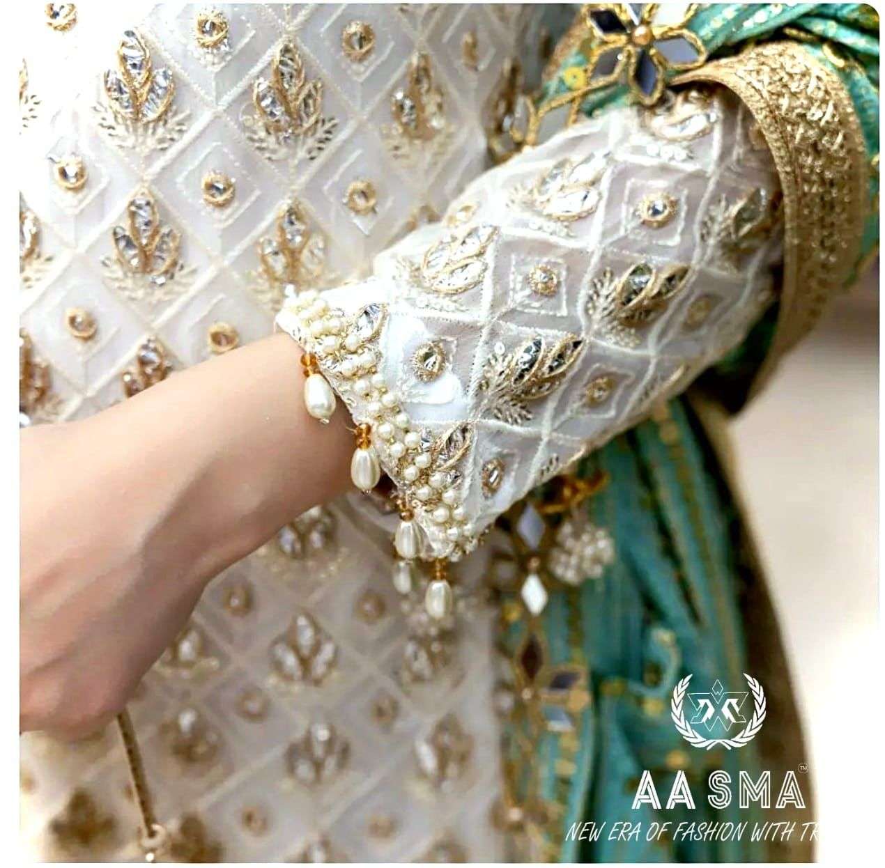 Aasma 208 Georgette Embroidery Pakistani Suits Wholesale catalog