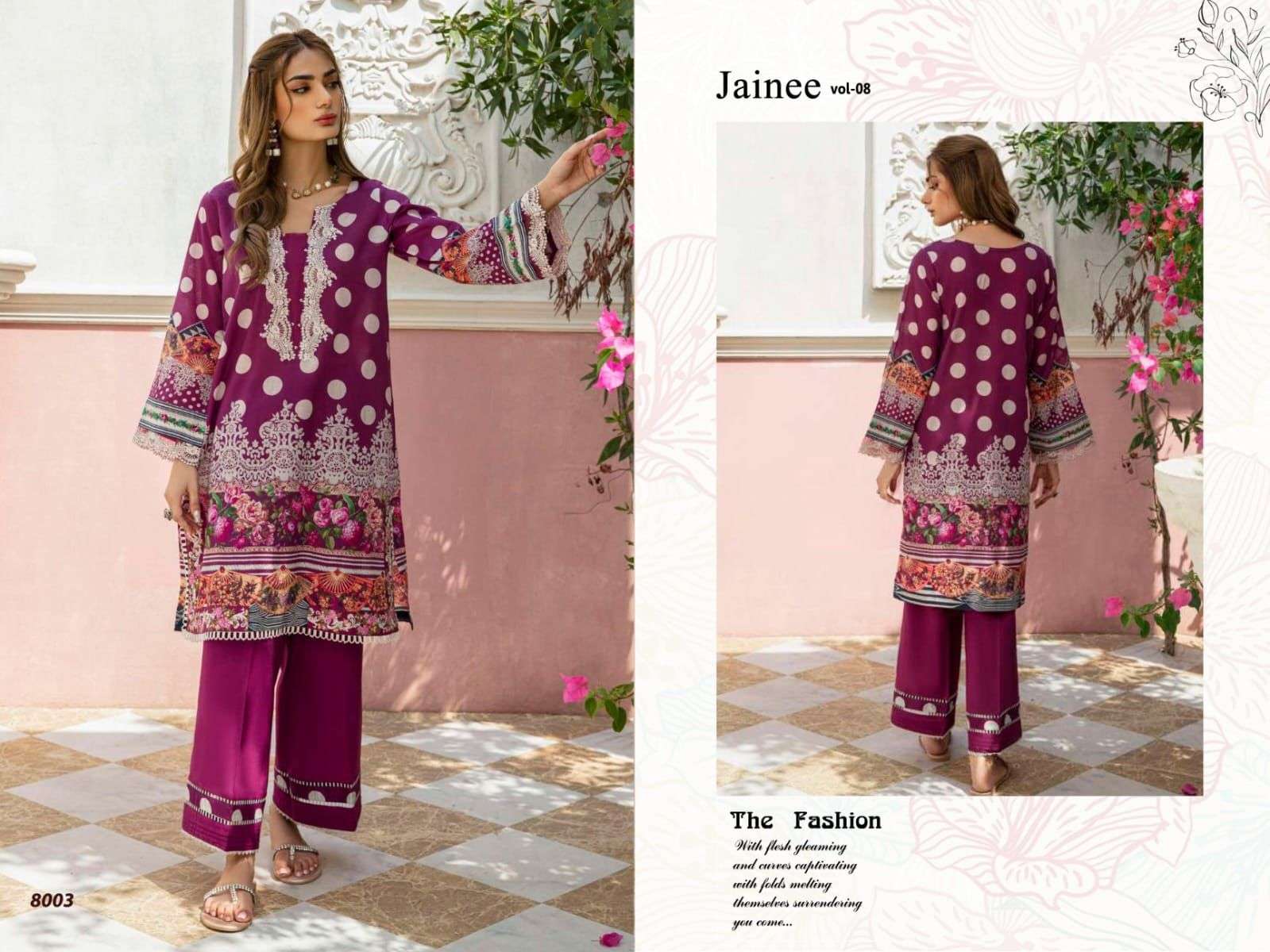 Agha Noor Jainee Vol 8 Luxury Lawn Dress Material Wholesale catalog