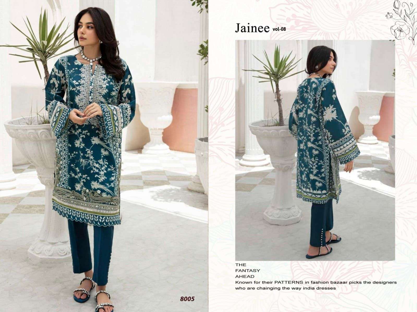 Agha Noor Jainee Vol 8 Luxury Lawn Dress Material Wholesale catalog