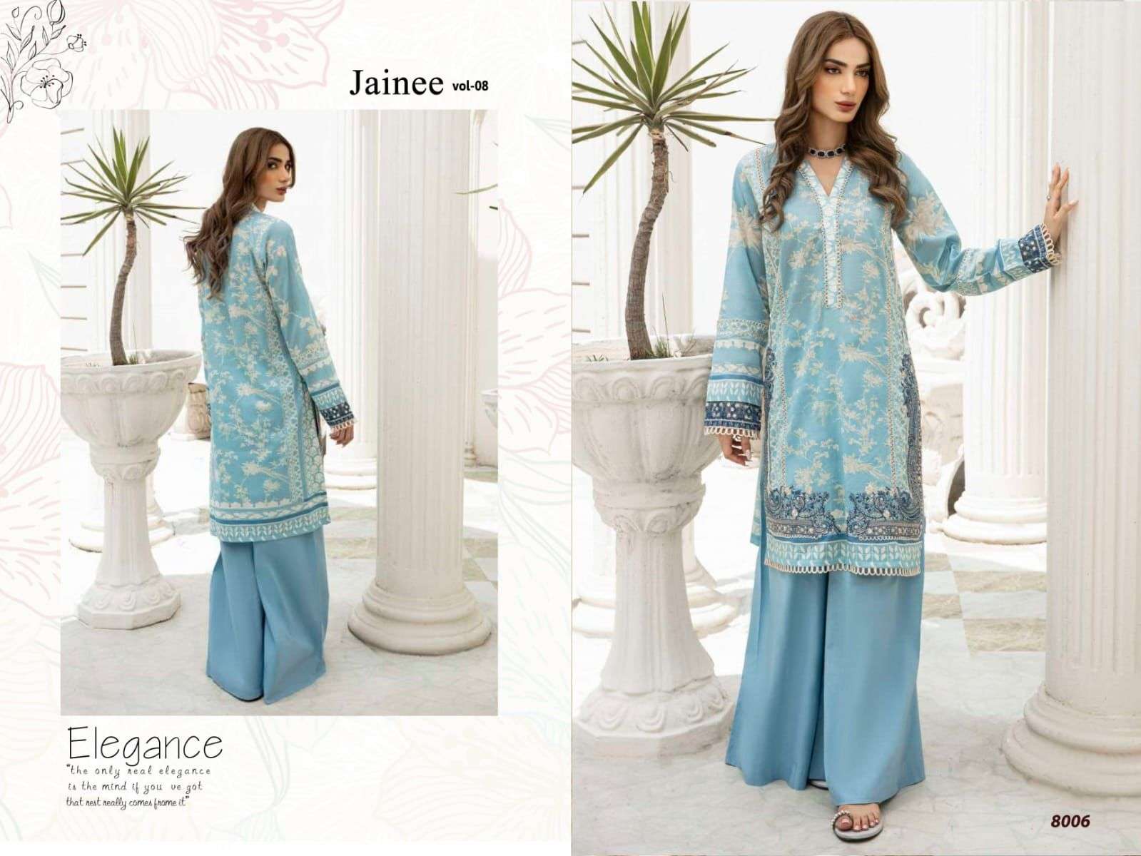 Agha Noor Jainee Vol 8 Luxury Lawn Dress Material Wholesale catalog