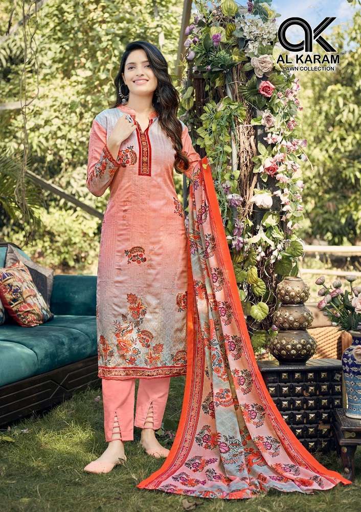 Al Karam Chikankari Embroidery Lawn Collection Vol-4 – Dress Material -Wholesale Catalog