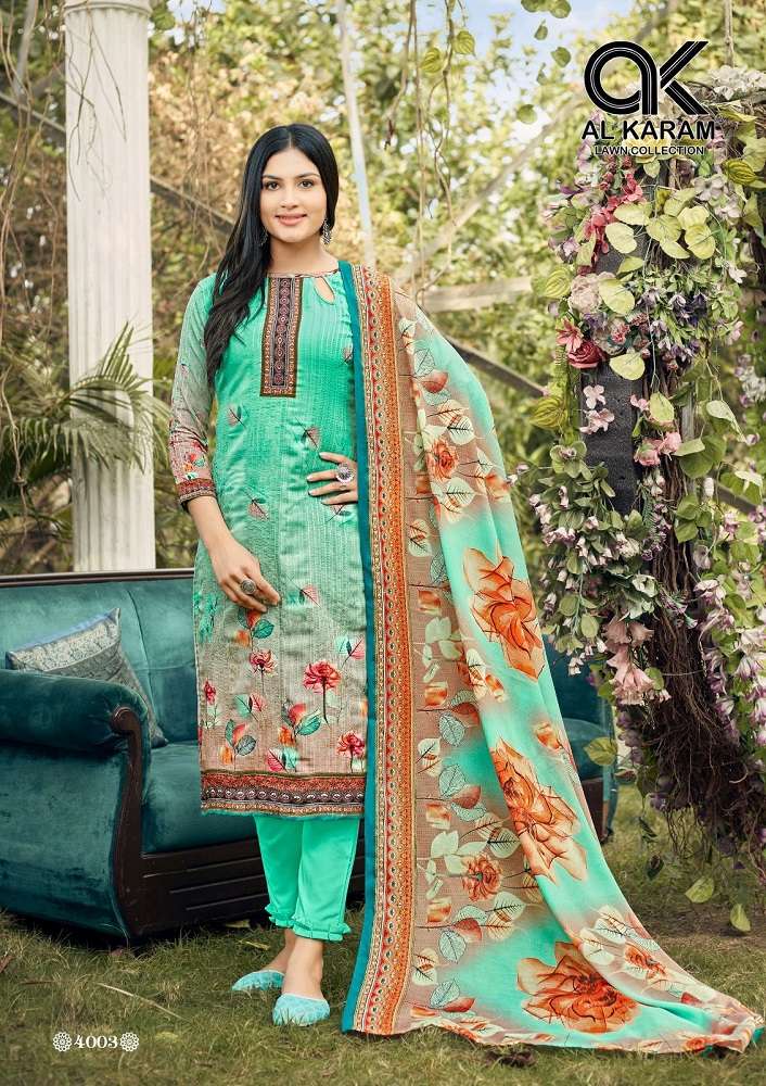 Al Karam Chikankari Embroidery Lawn Collection Vol-4 – Dress Material -Wholesale Catalog