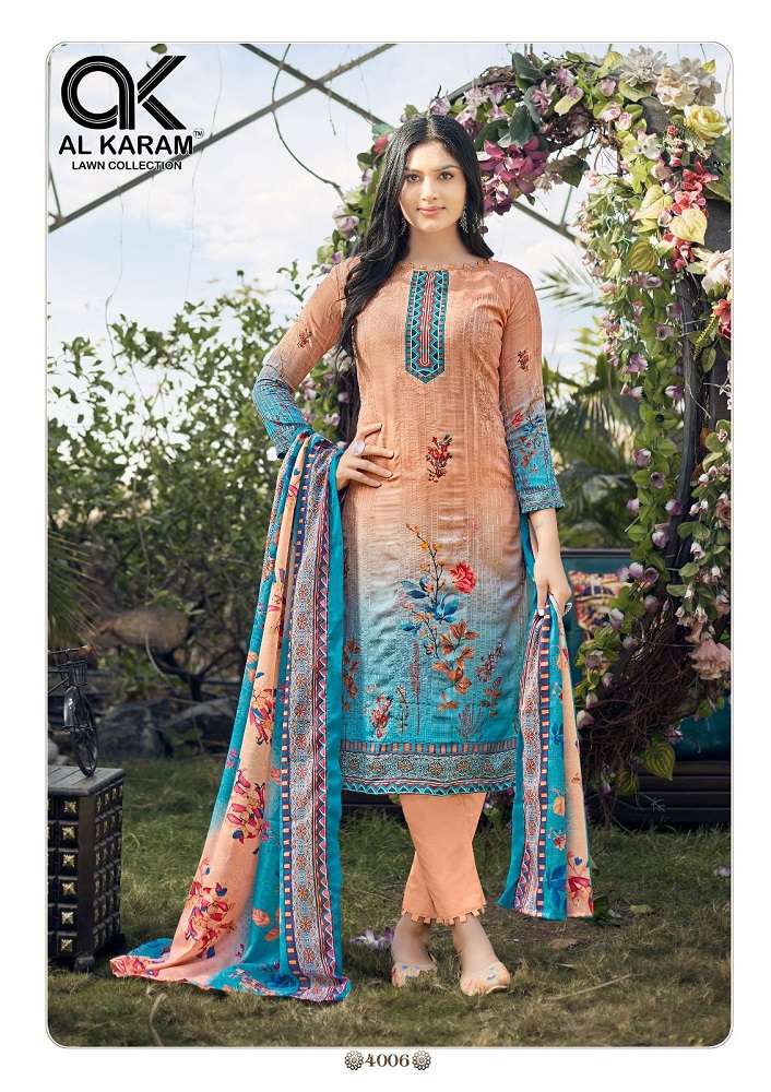 Al Karam Chikankari Embroidery Lawn Collection Vol-4 – Dress Material -Wholesale Catalog