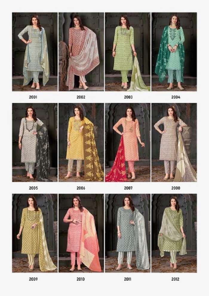 Al Karam Heritage 2 Self Embroidery Work Dress Material Wholesale catalog