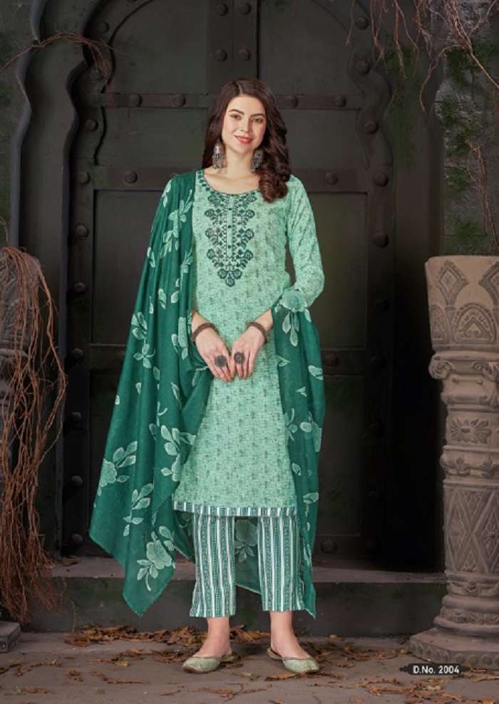 Al Karam Heritage 2 Self Embroidery Work Dress Material Wholesale catalog